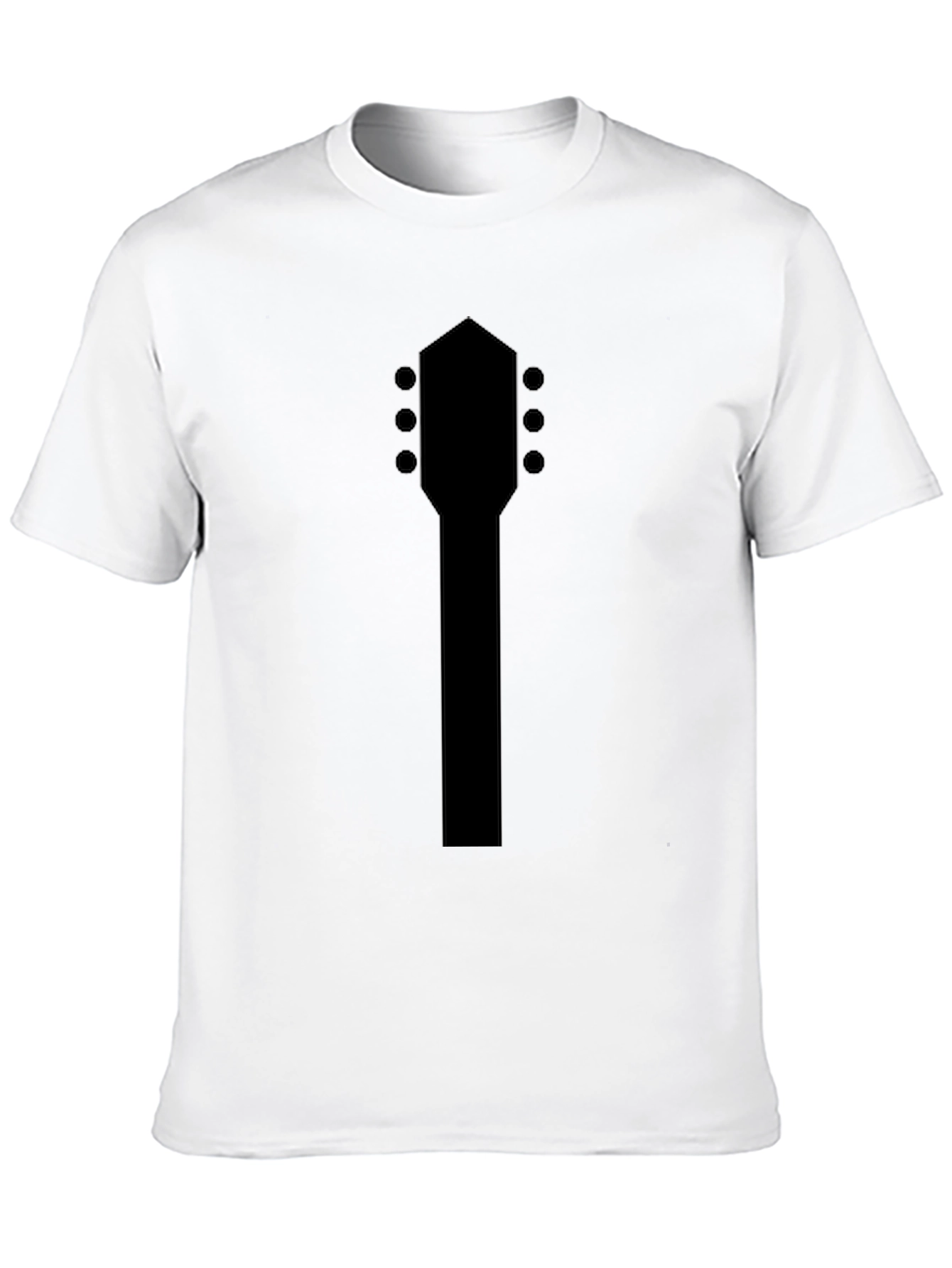 Guitar Headstock Black T-Shirt