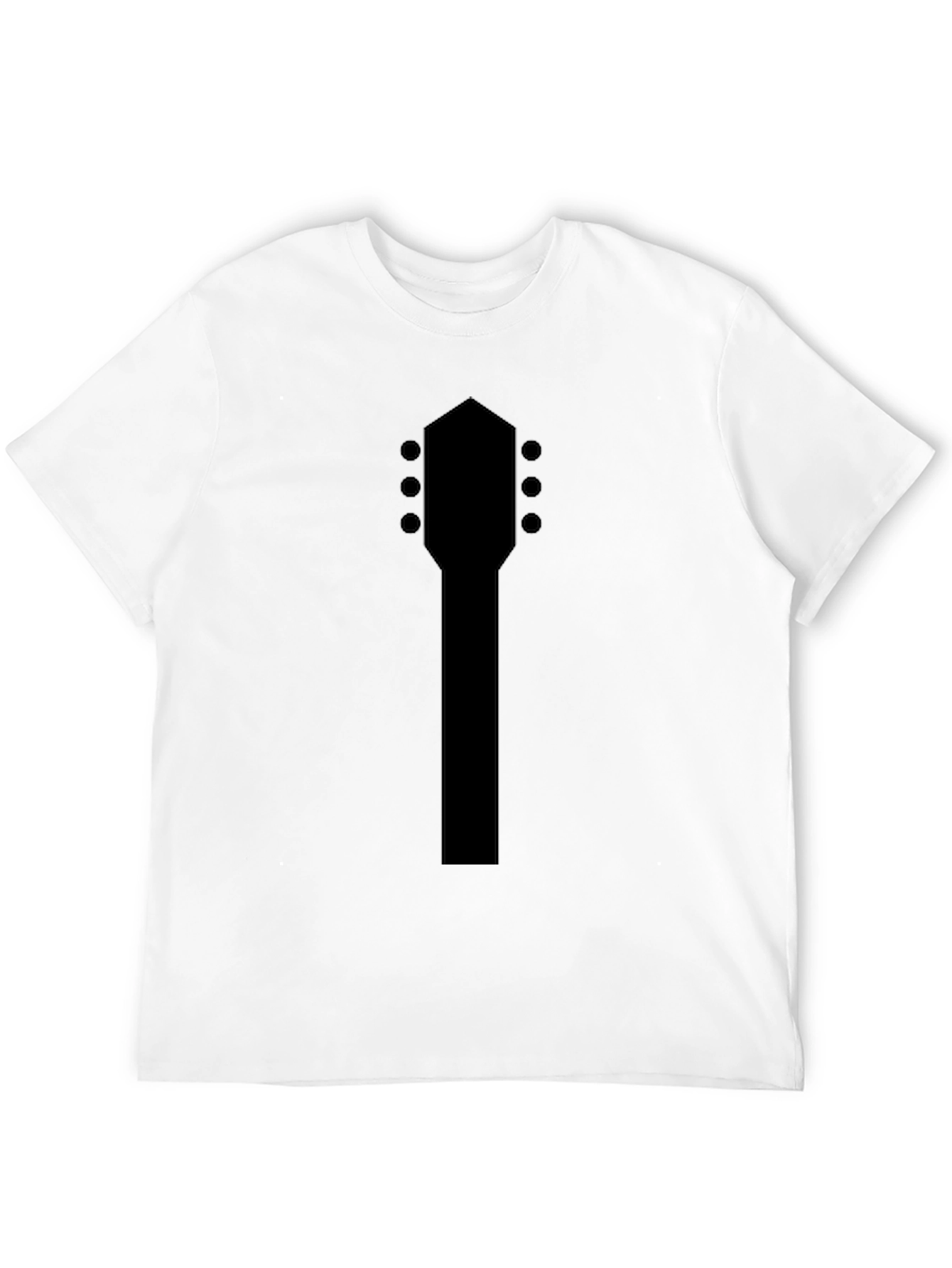 Guitar Headstock Black T-Shirt