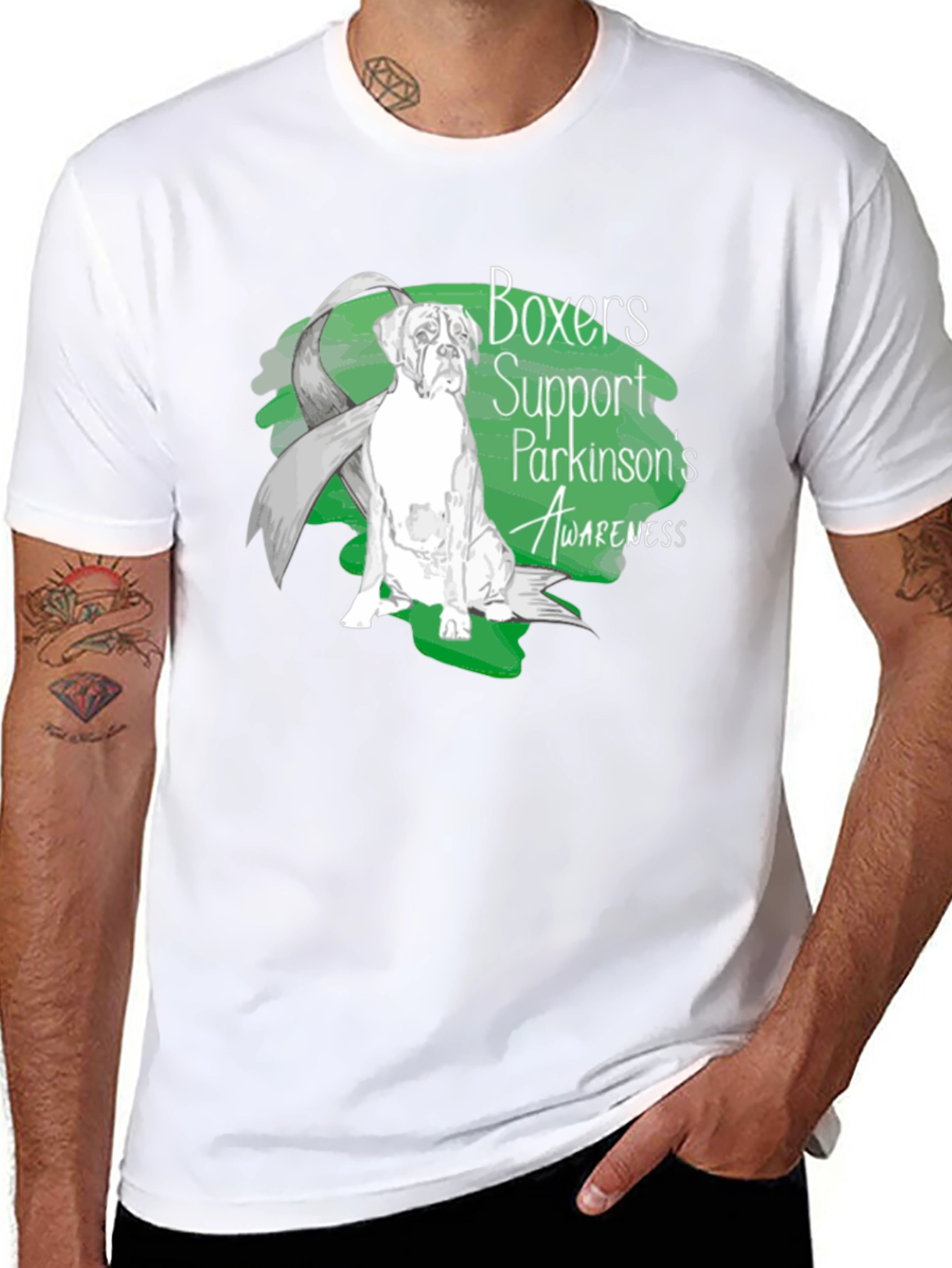 Boxers Support Parkinsons Awareness T-Shirt