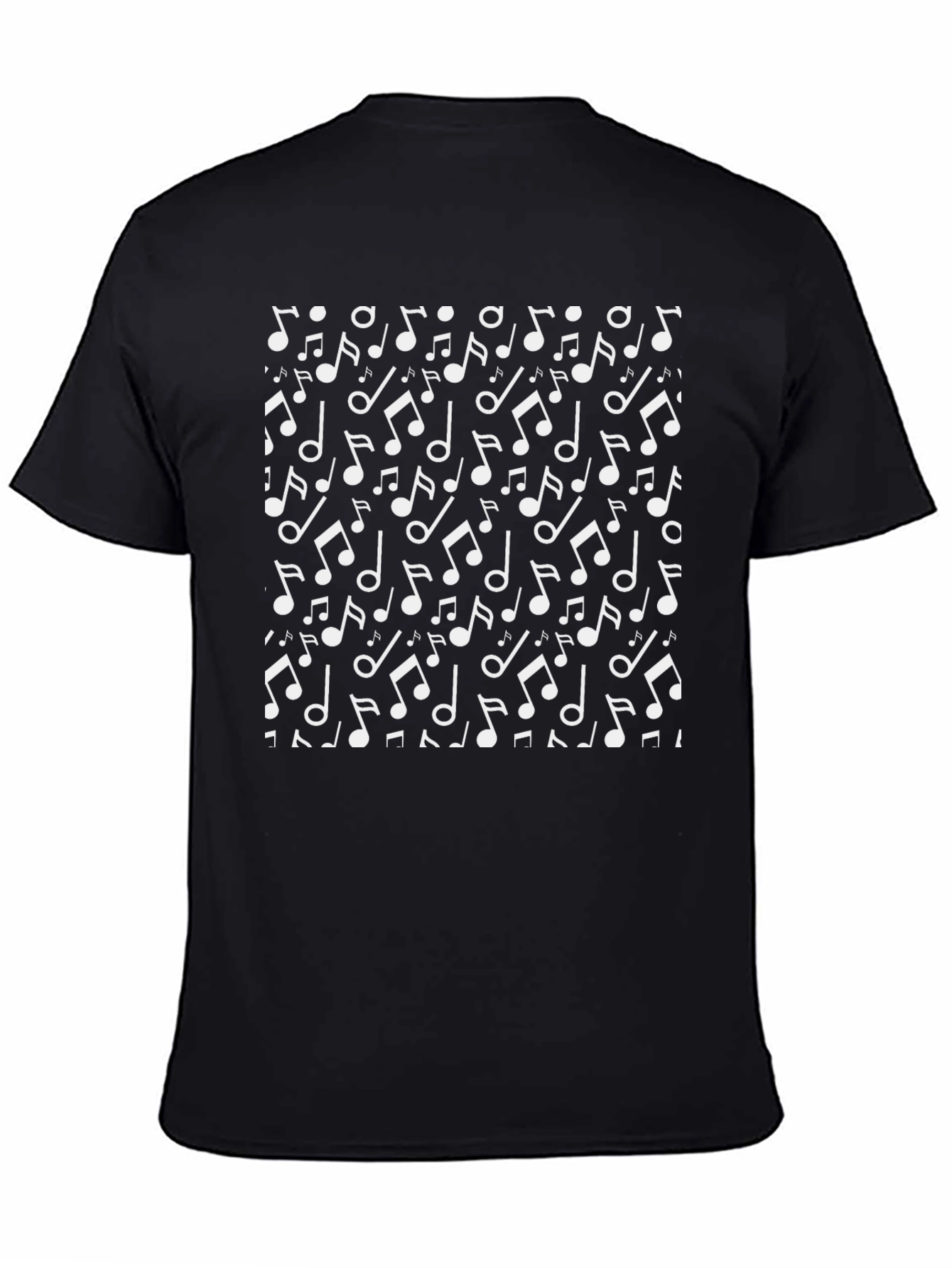 Musical Notes Print Mens T-Shirt