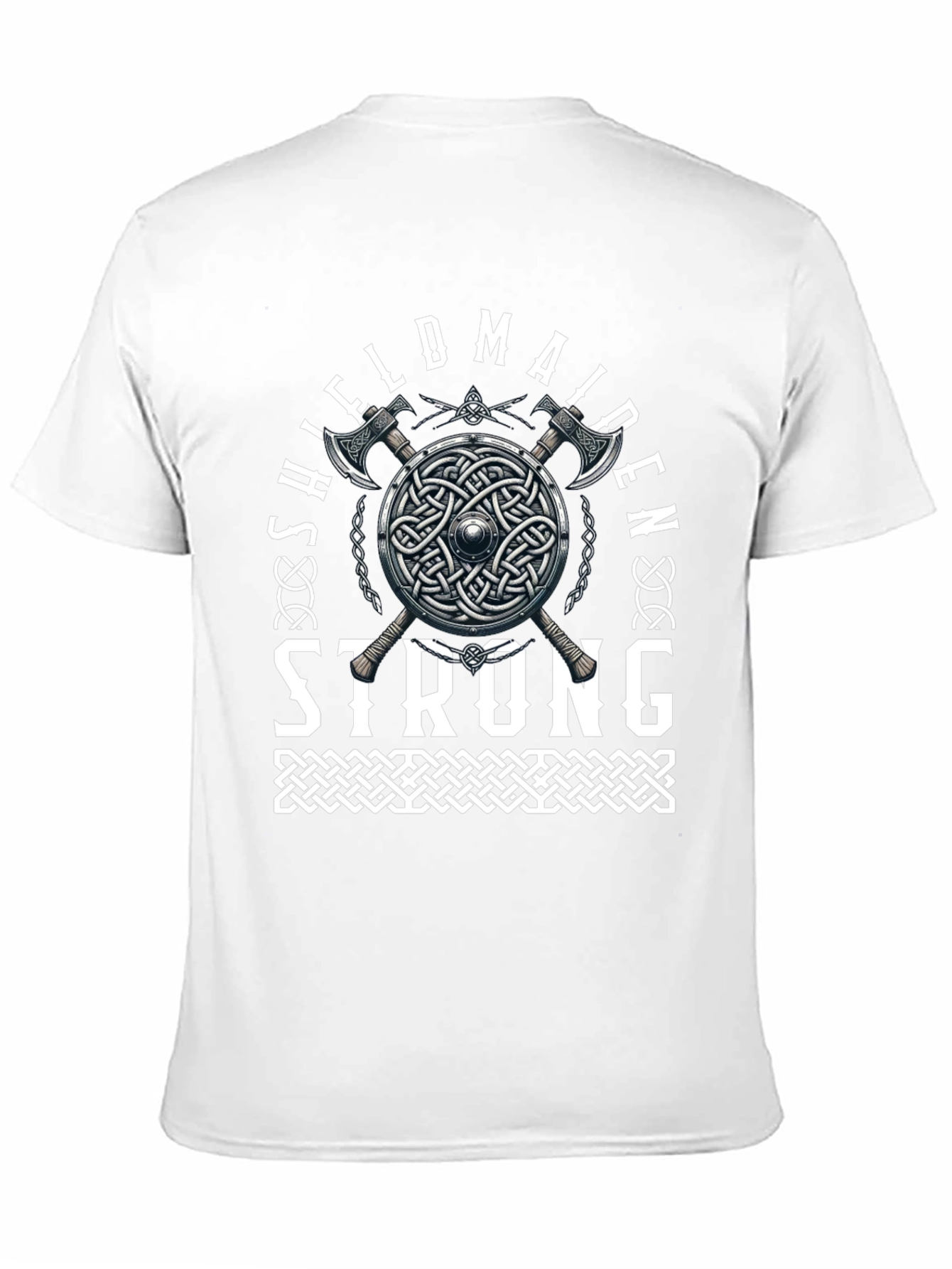 Shieldmaiden Strong Graphic Tee Viking Warrior T-Shirt