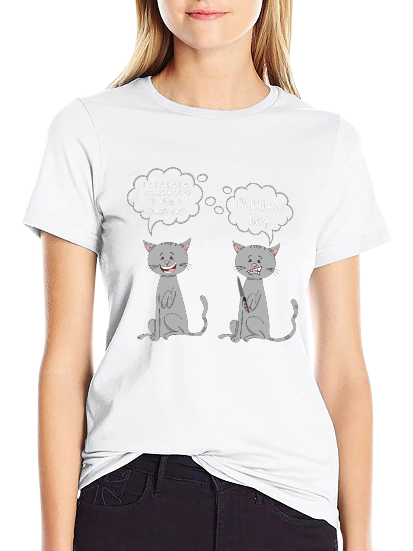 Funny Cat T-Shirt: Comedy & Revenge Humor Tee