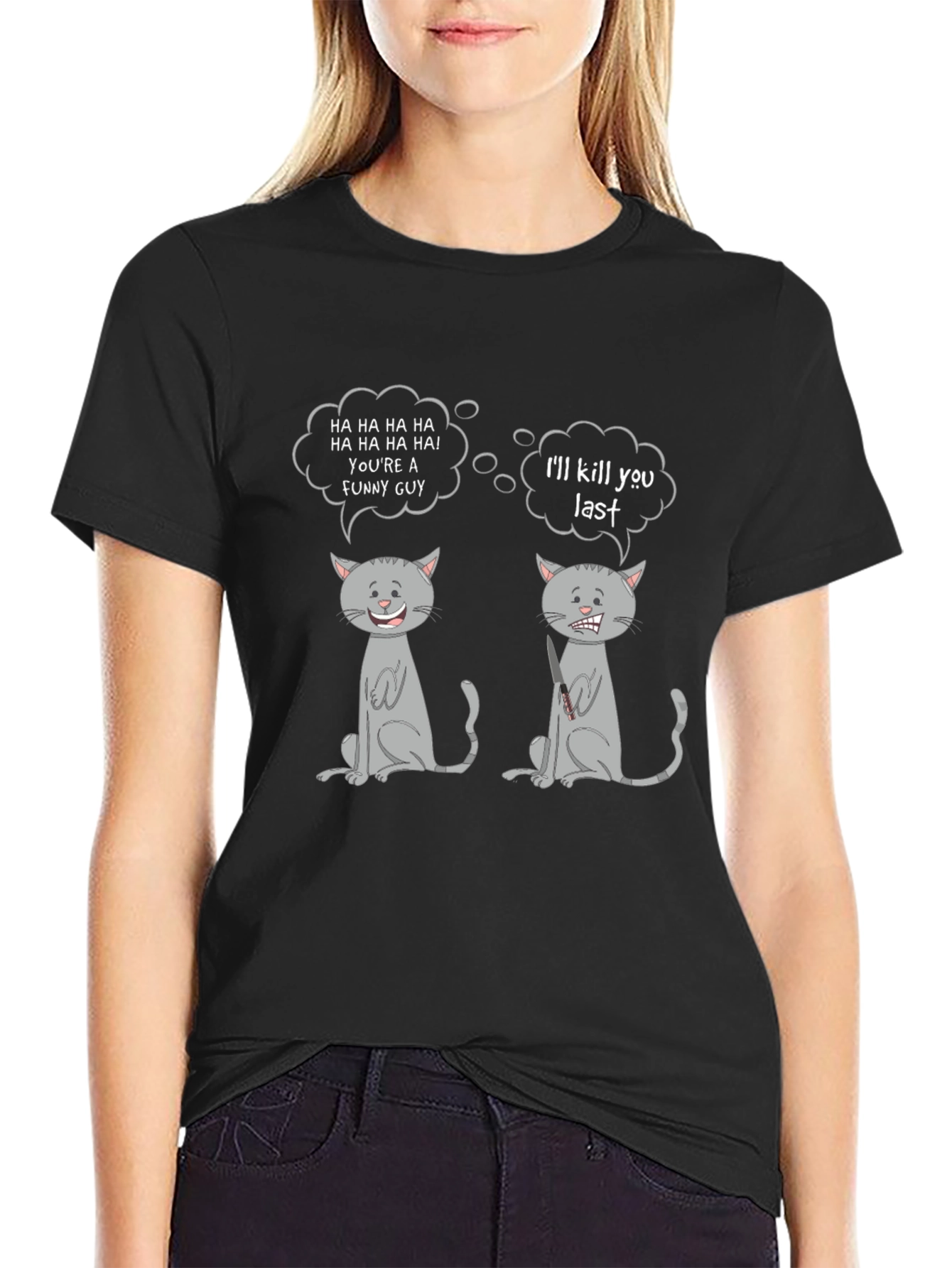 Funny Cat T-Shirt: Comedy & Revenge Humor Tee