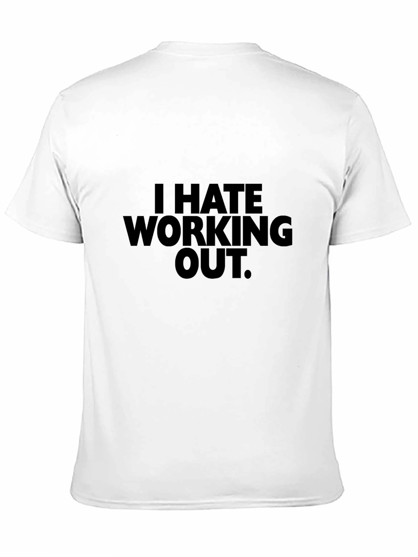 I Hate Working Out Black Graphic Tee