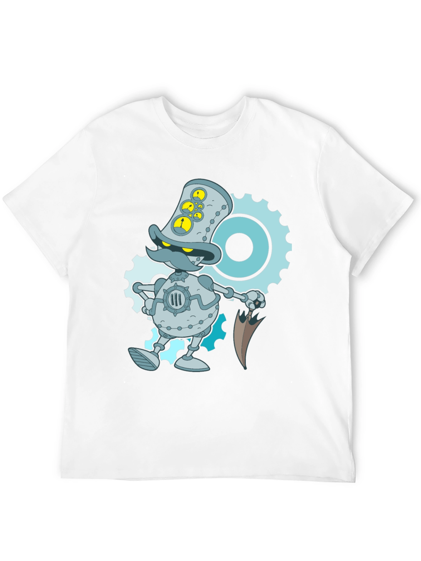 Steampunk Duck Robot Graphic T-Shirt