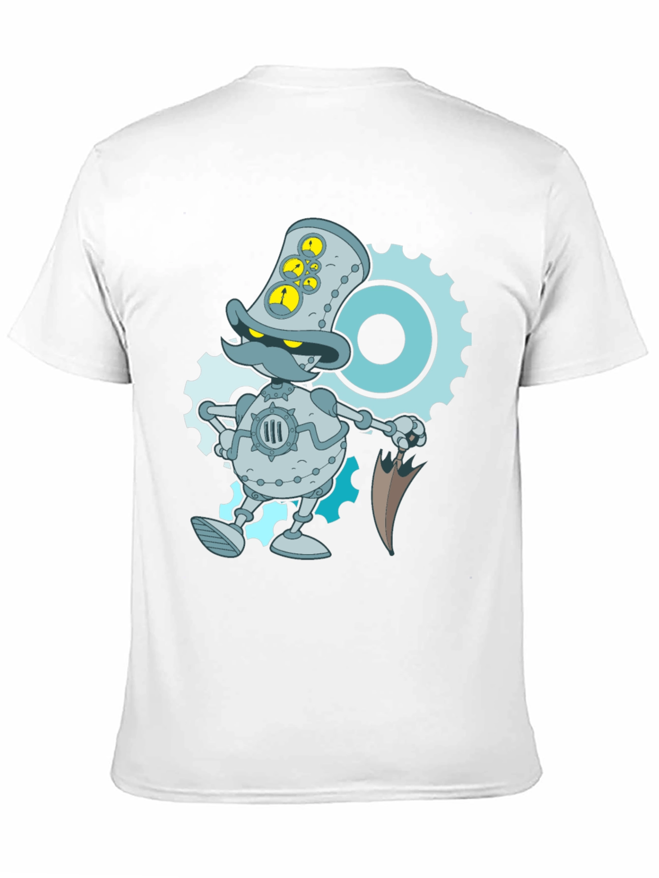 Steampunk Duck Robot Graphic T-Shirt