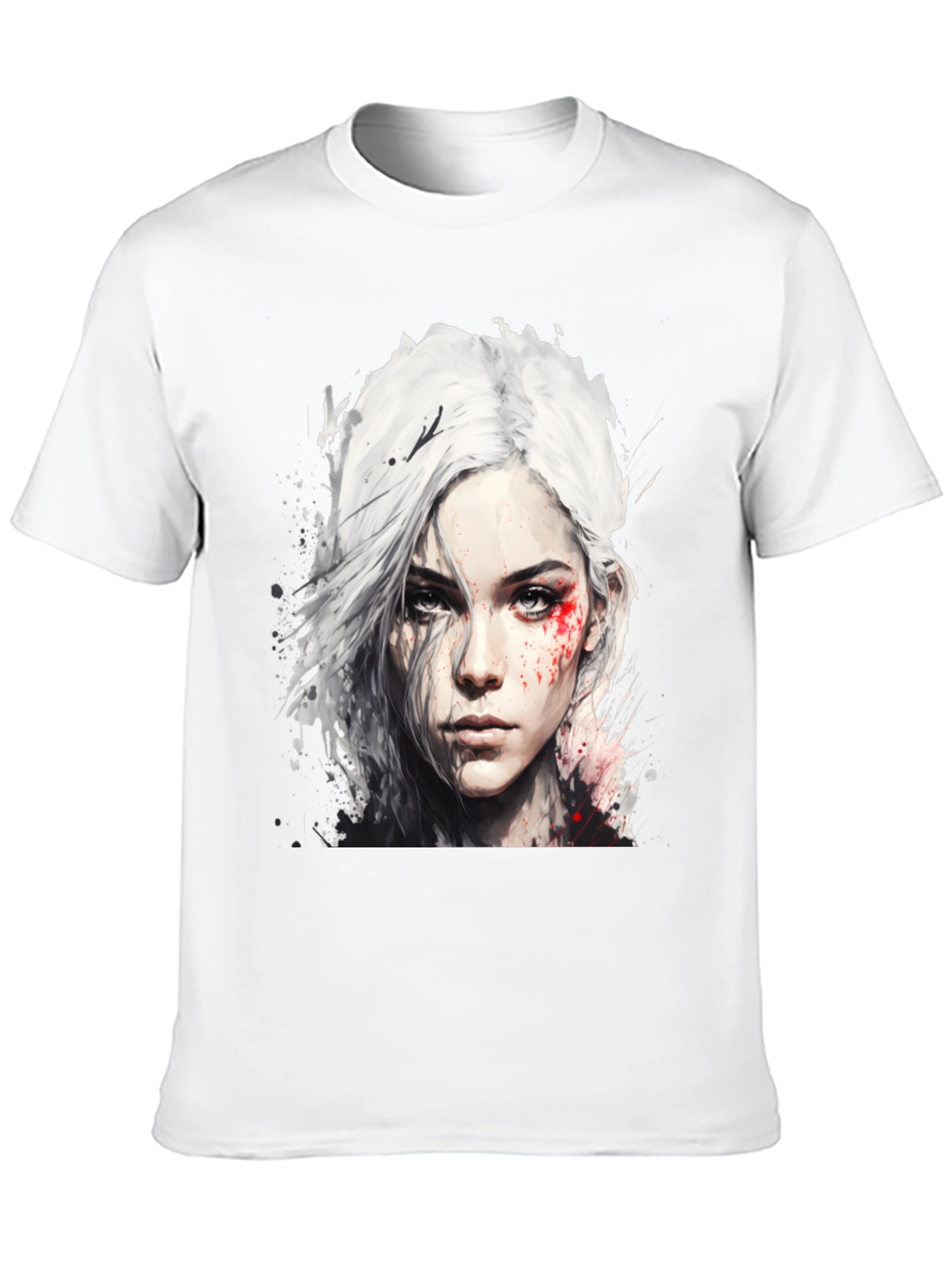 Witcher Ciri Graphic Tee - Mens Black T-Shirt