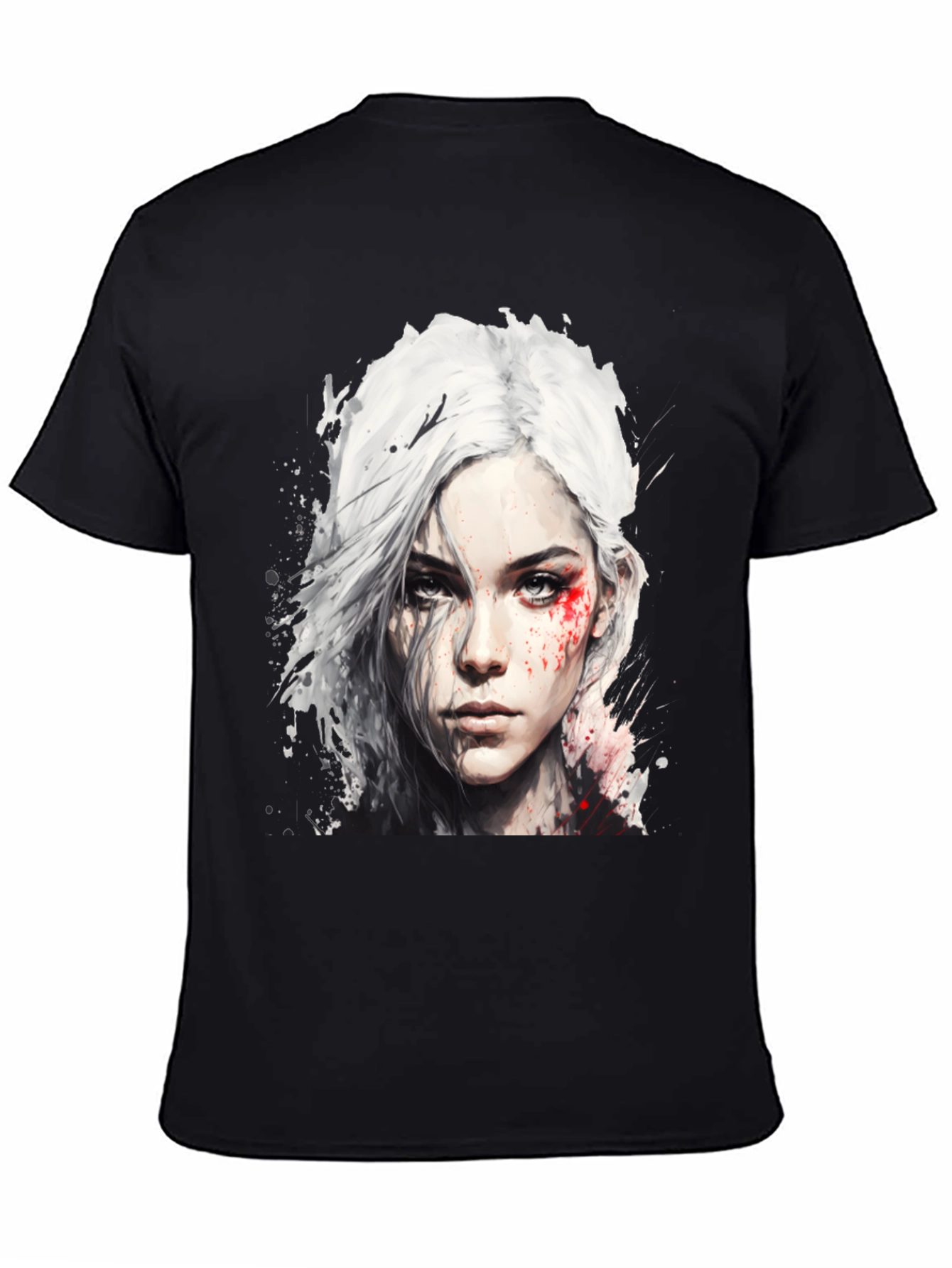 Witcher Ciri Graphic Tee - Mens Black T-Shirt
