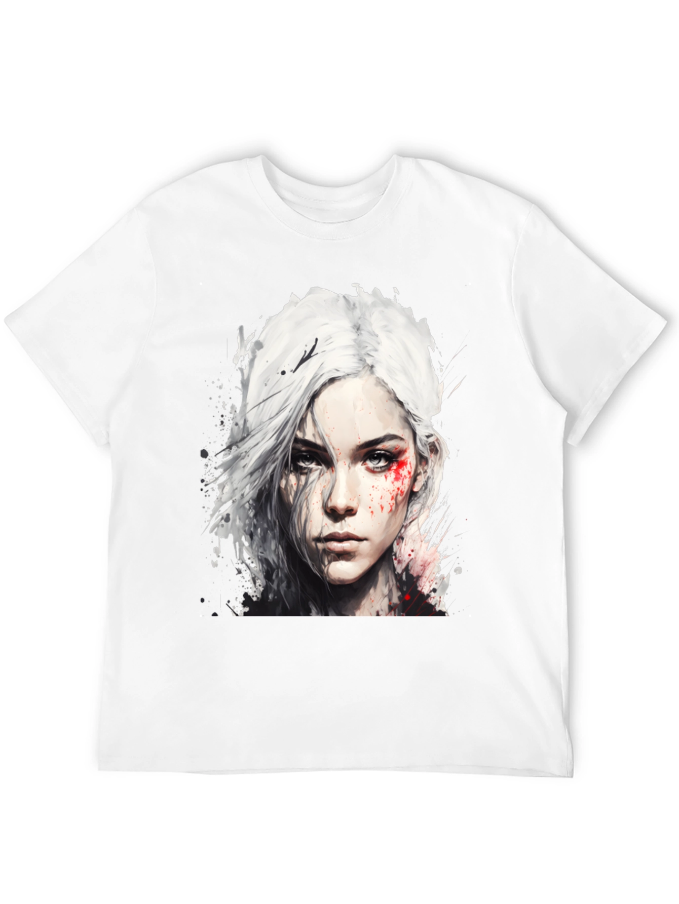 Witcher Ciri Graphic Tee - Mens Black T-Shirt