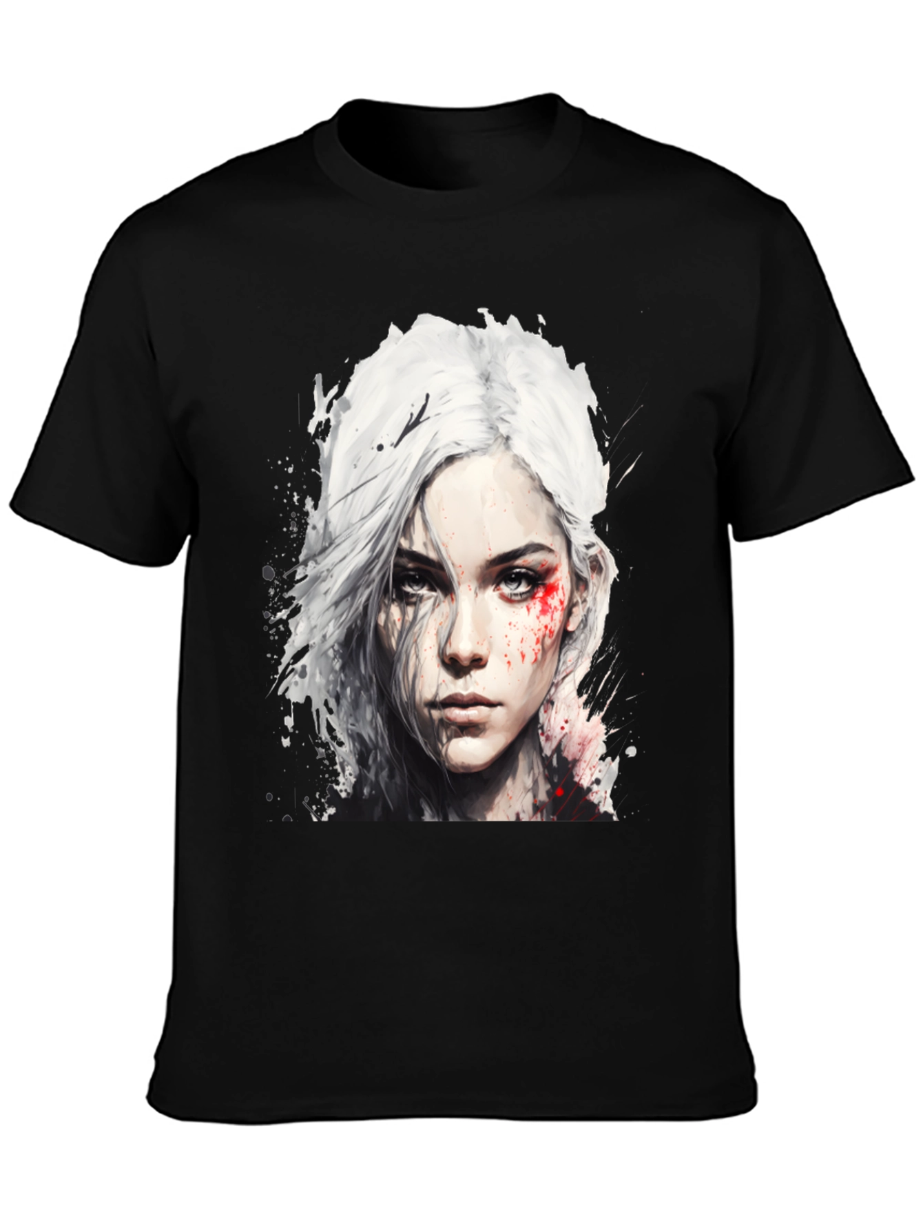 Witcher Ciri Graphic Tee - Mens Black T-Shirt
