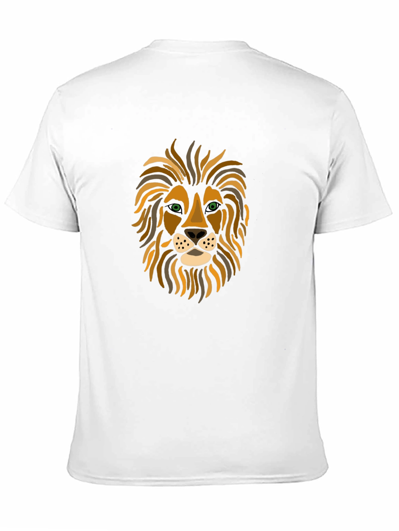 Lion Face Graphic Tee - Stylish Mens T-Shirt