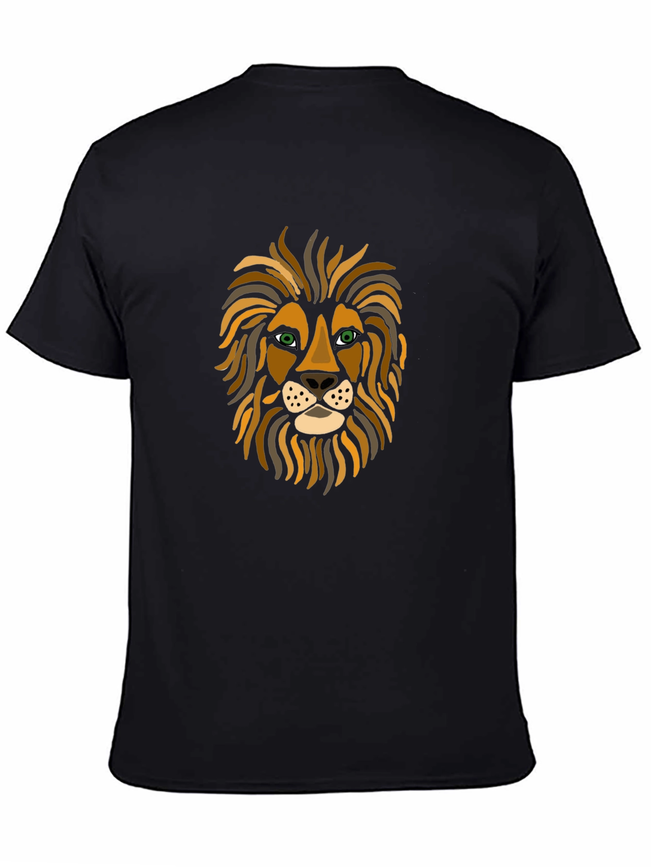Lion Face Graphic Tee - Stylish Mens T-Shirt