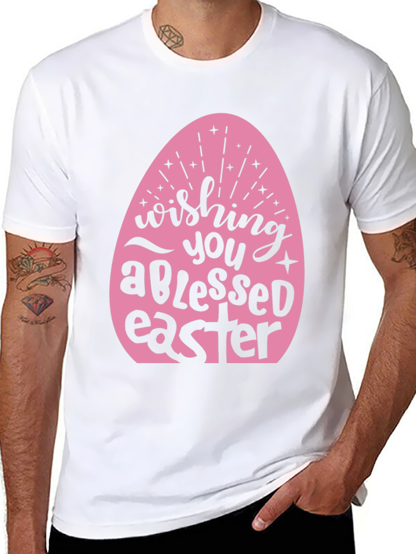 Blessed Easter T-Shirt: Cute Easter Egg Design