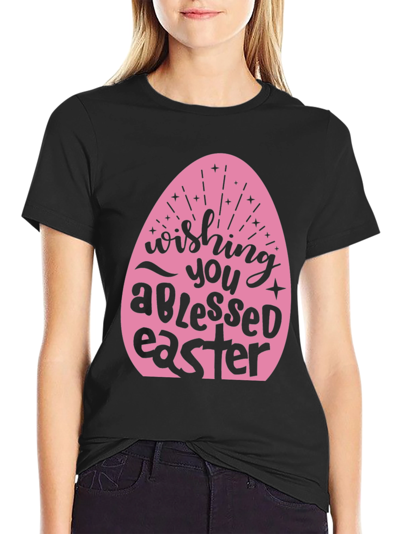 Blessed Easter T-Shirt: Cute Easter Egg Design