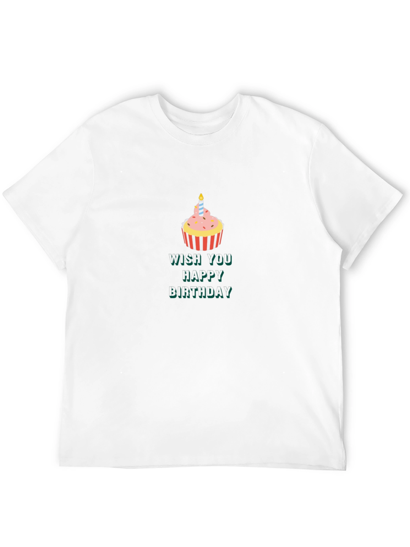 Birthday Cupcake T-Shirt - Wish You Happy Birthday