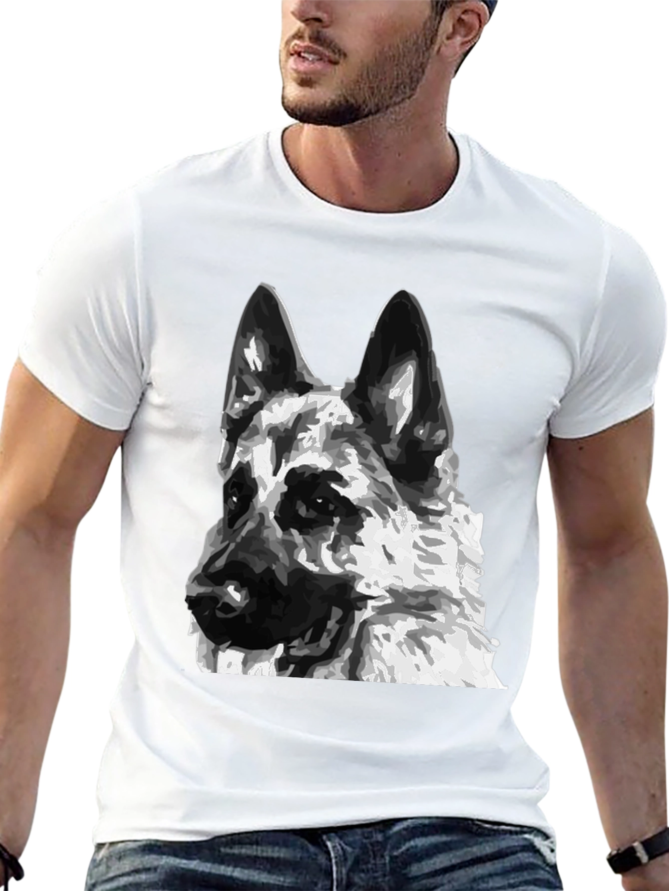 German Shepherd Dog Graphic T-Shirt