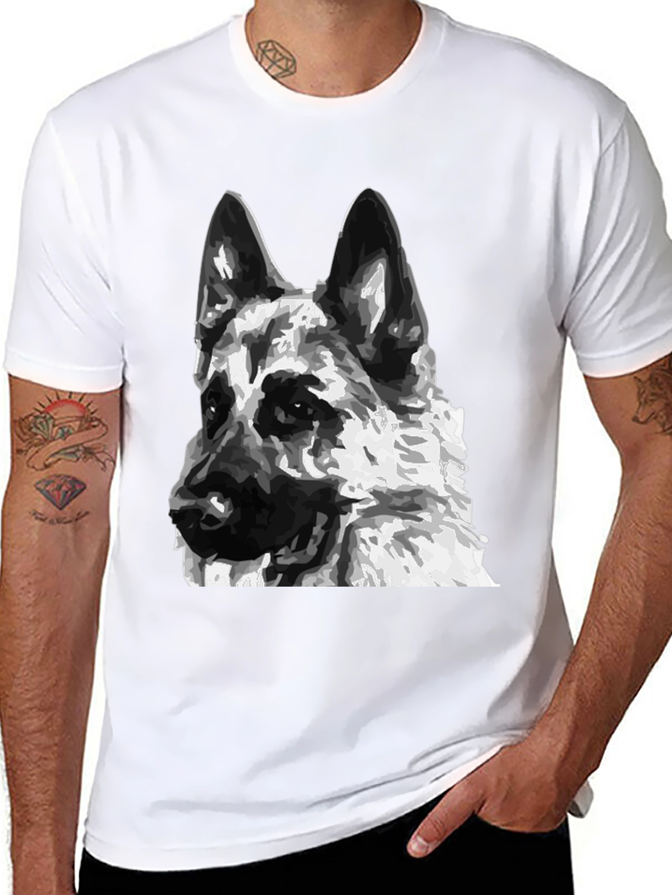 German Shepherd Dog Graphic T-Shirt