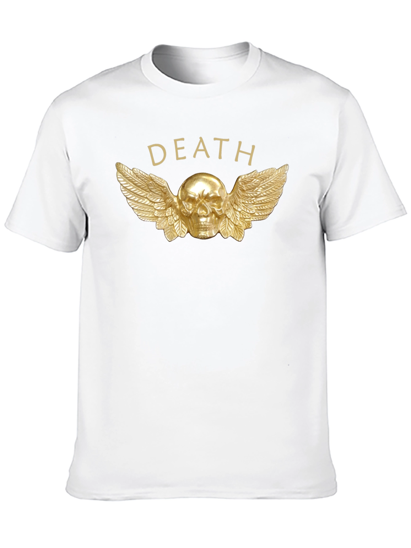 Death Skull Wings Graphic T-Shirt
