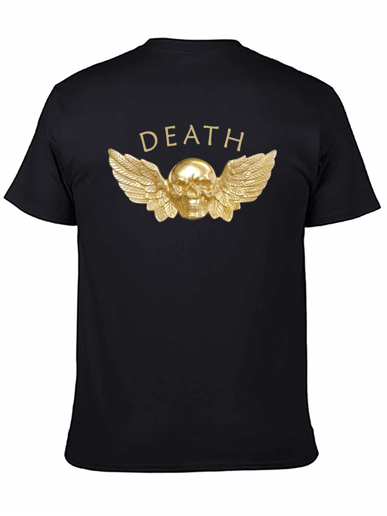 Death Skull Wings Graphic T-Shirt