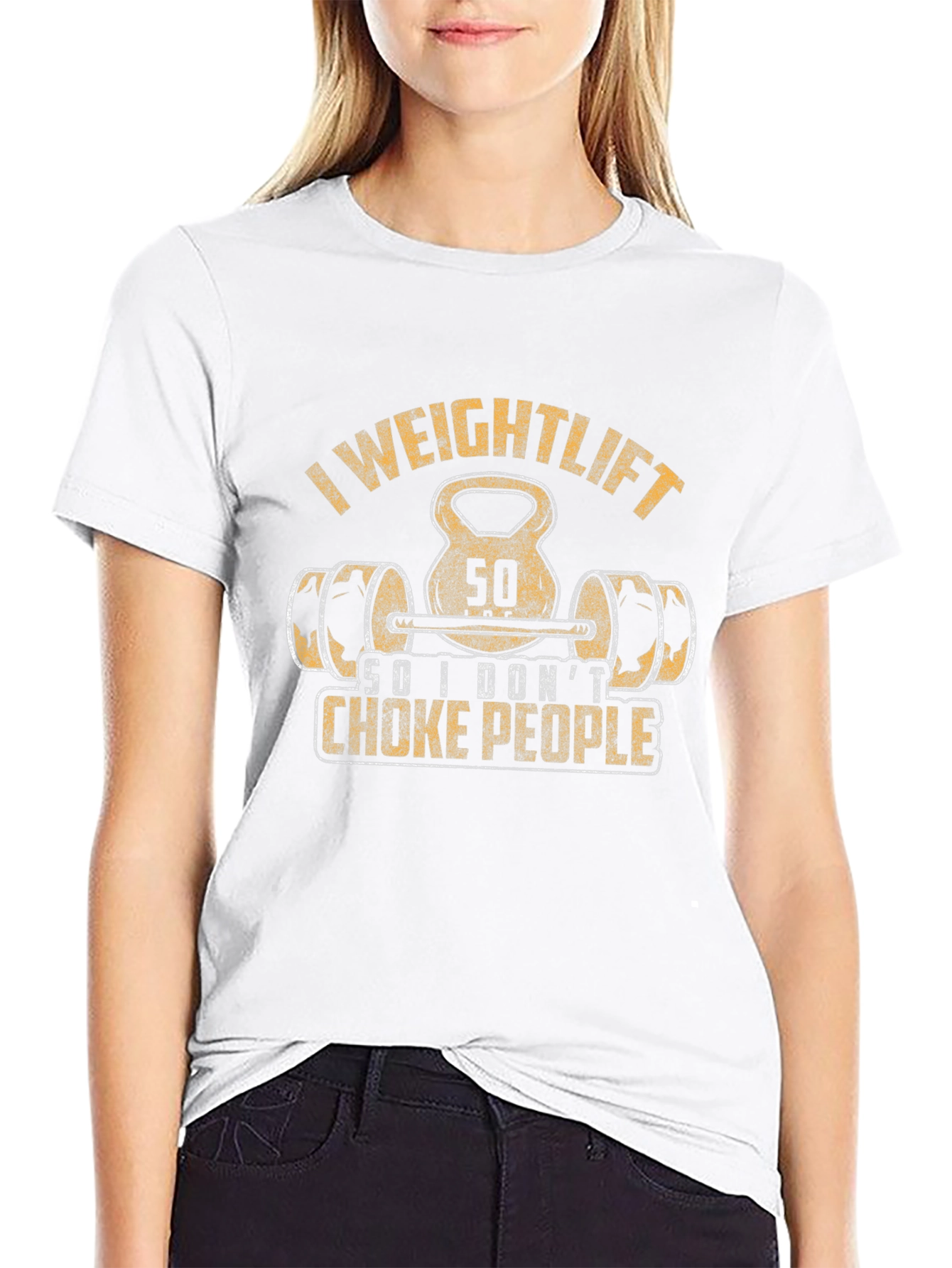 I Weightlift So I Dont Choke People Funny T-Shirt