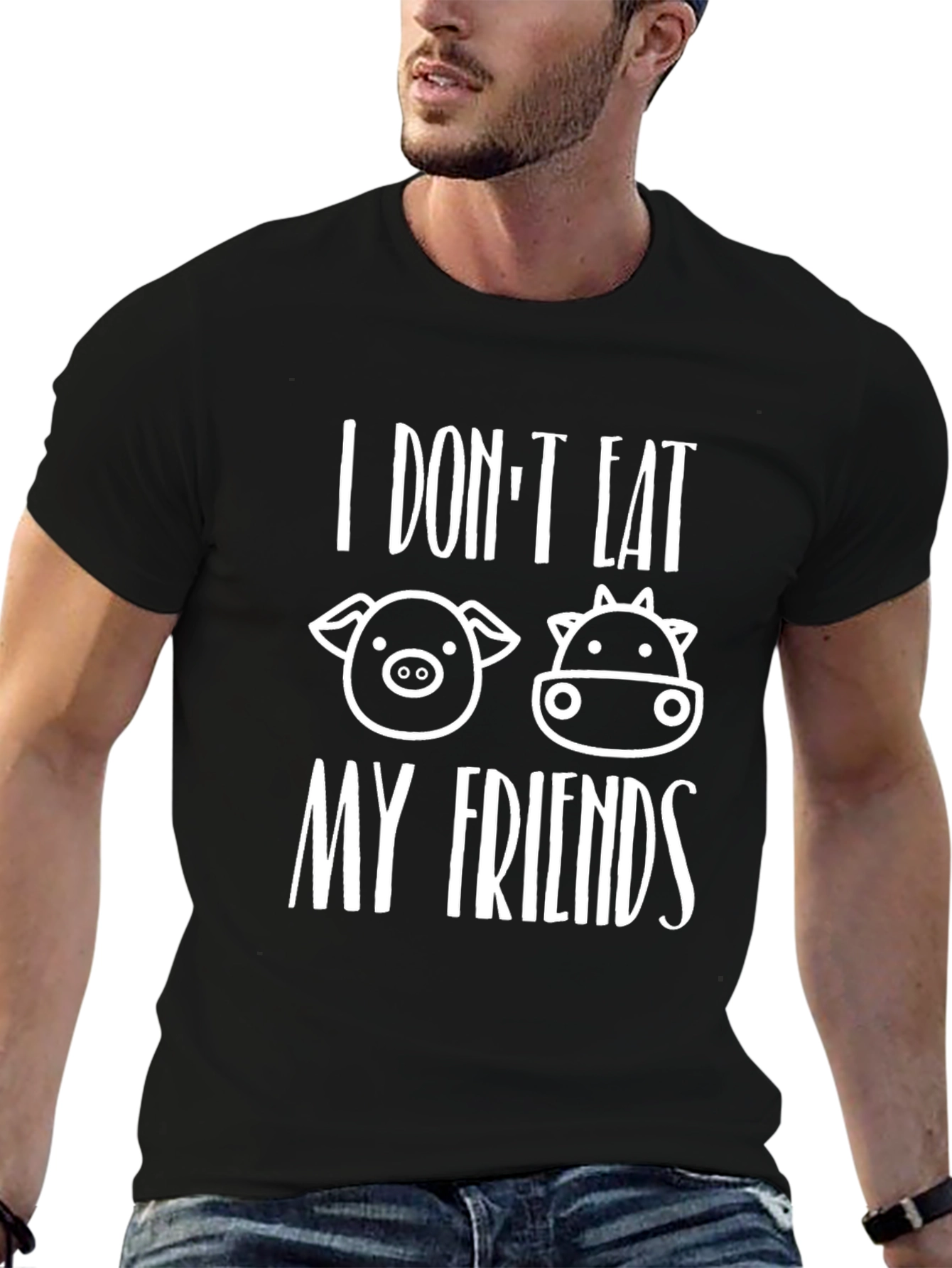 Vegan T-Shirt - I Dont Eat My Friends