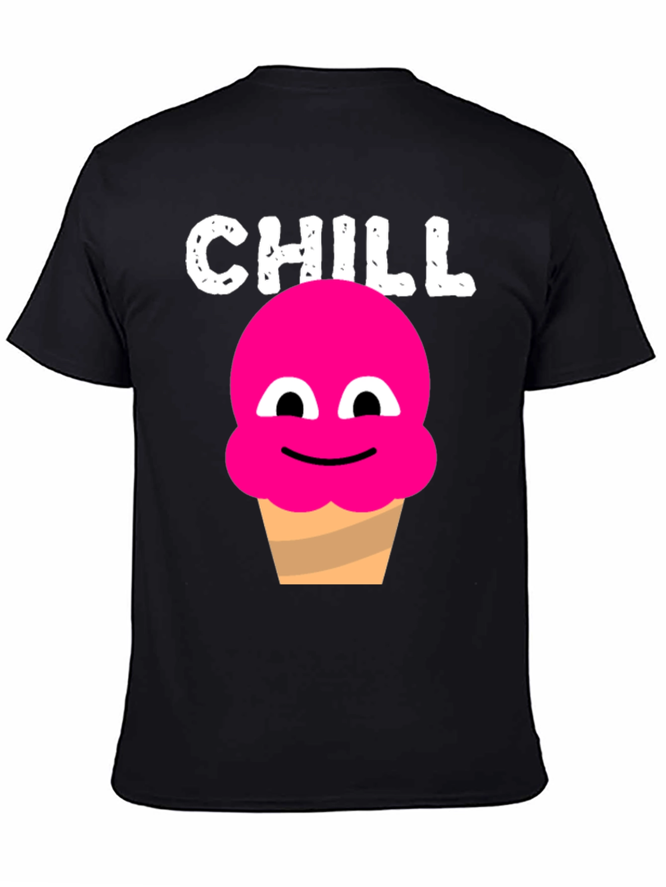 Chill Ice Cream Graphic Tee - Novelty T-Shirt