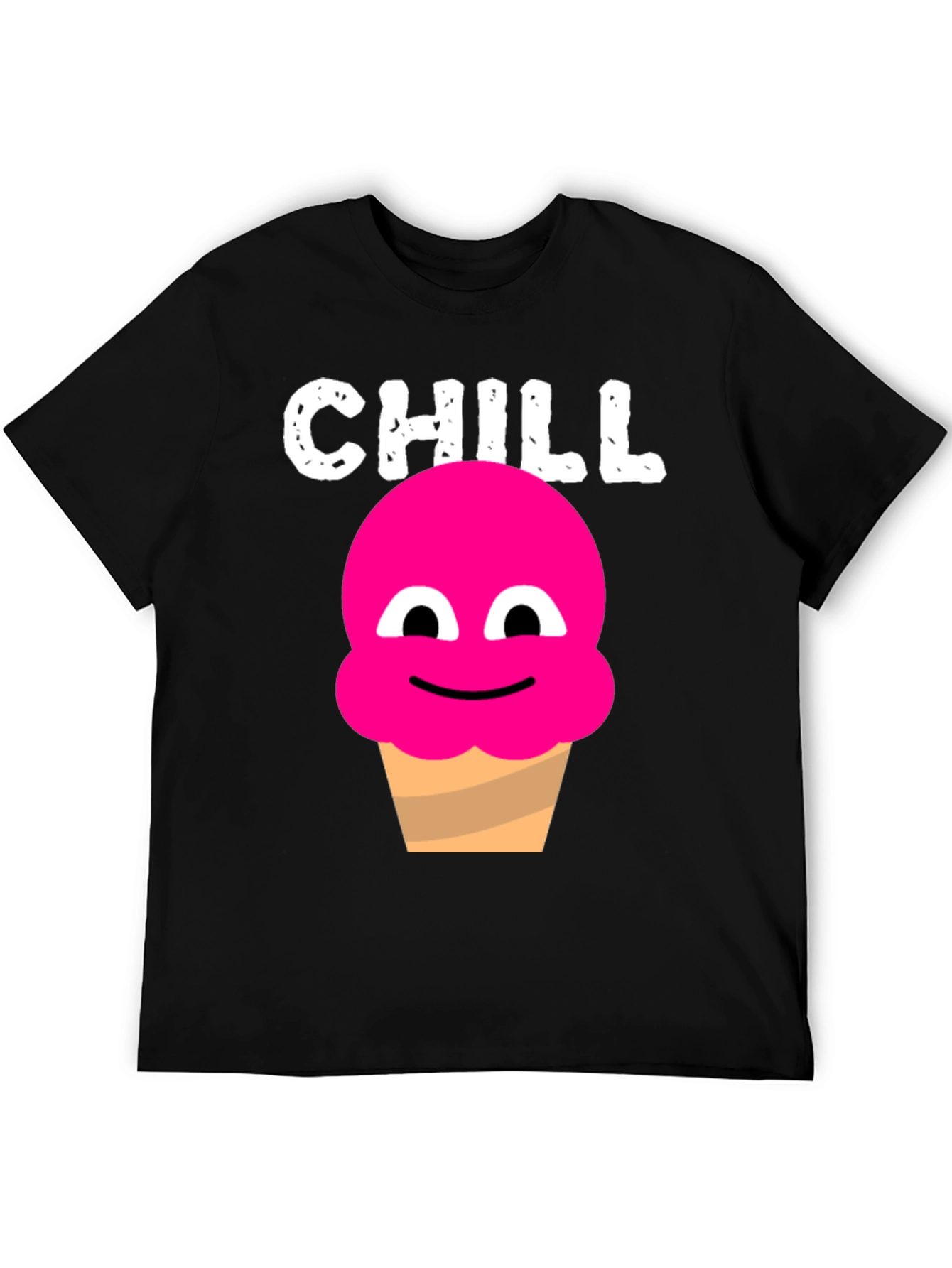 Chill Ice Cream Graphic Tee - Novelty T-Shirt