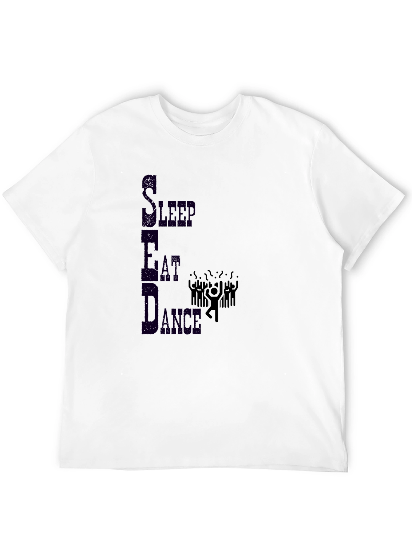 Eat Sleep Dance Graphic Tee - Black Casual T-Shirt