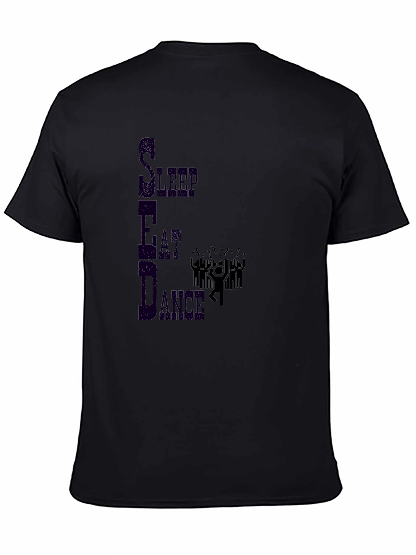Eat Sleep Dance Graphic Tee - Black Casual T-Shirt