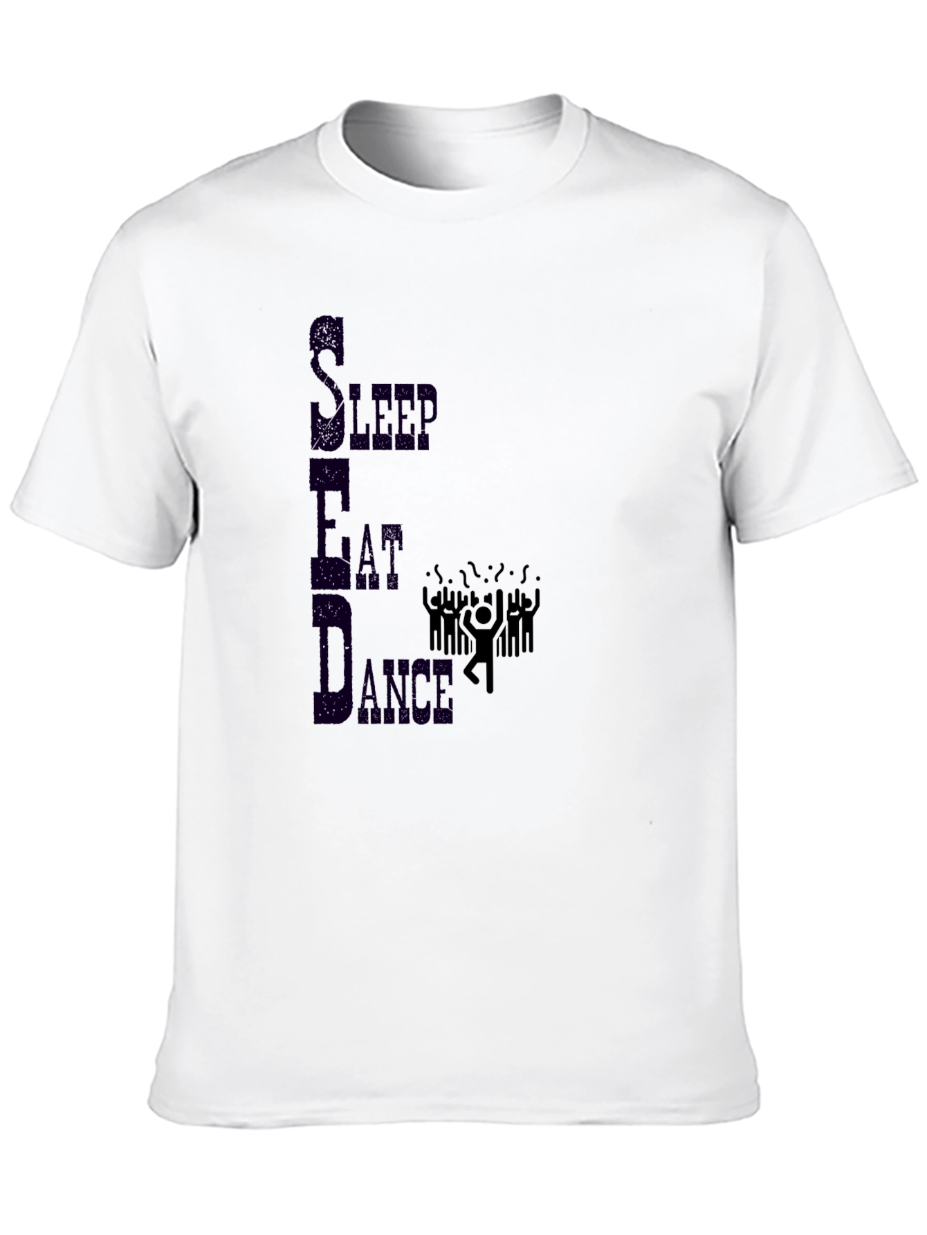 Eat Sleep Dance Graphic Tee - Black Casual T-Shirt