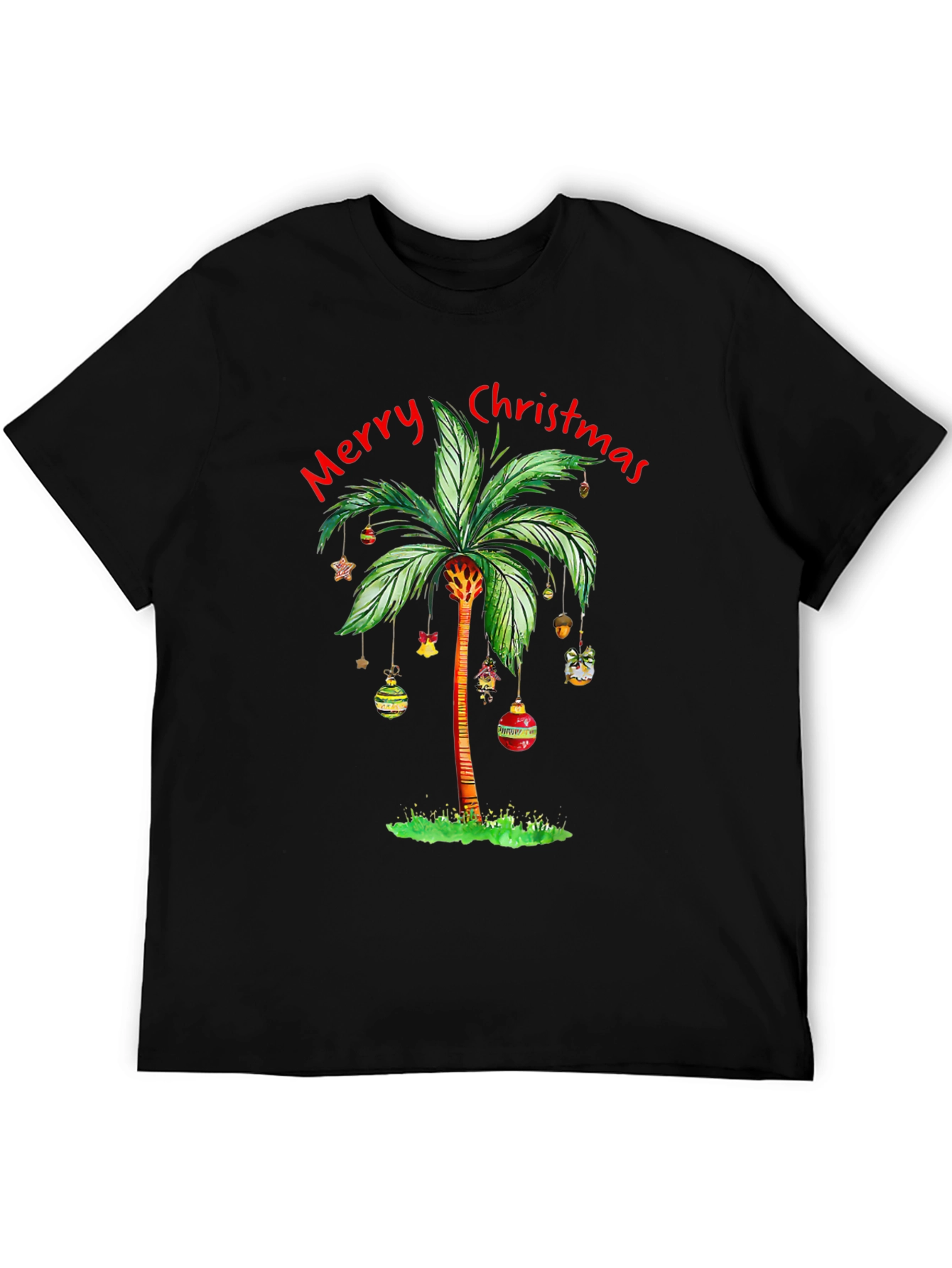Tropical Christmas Palm Tree T-Shirt