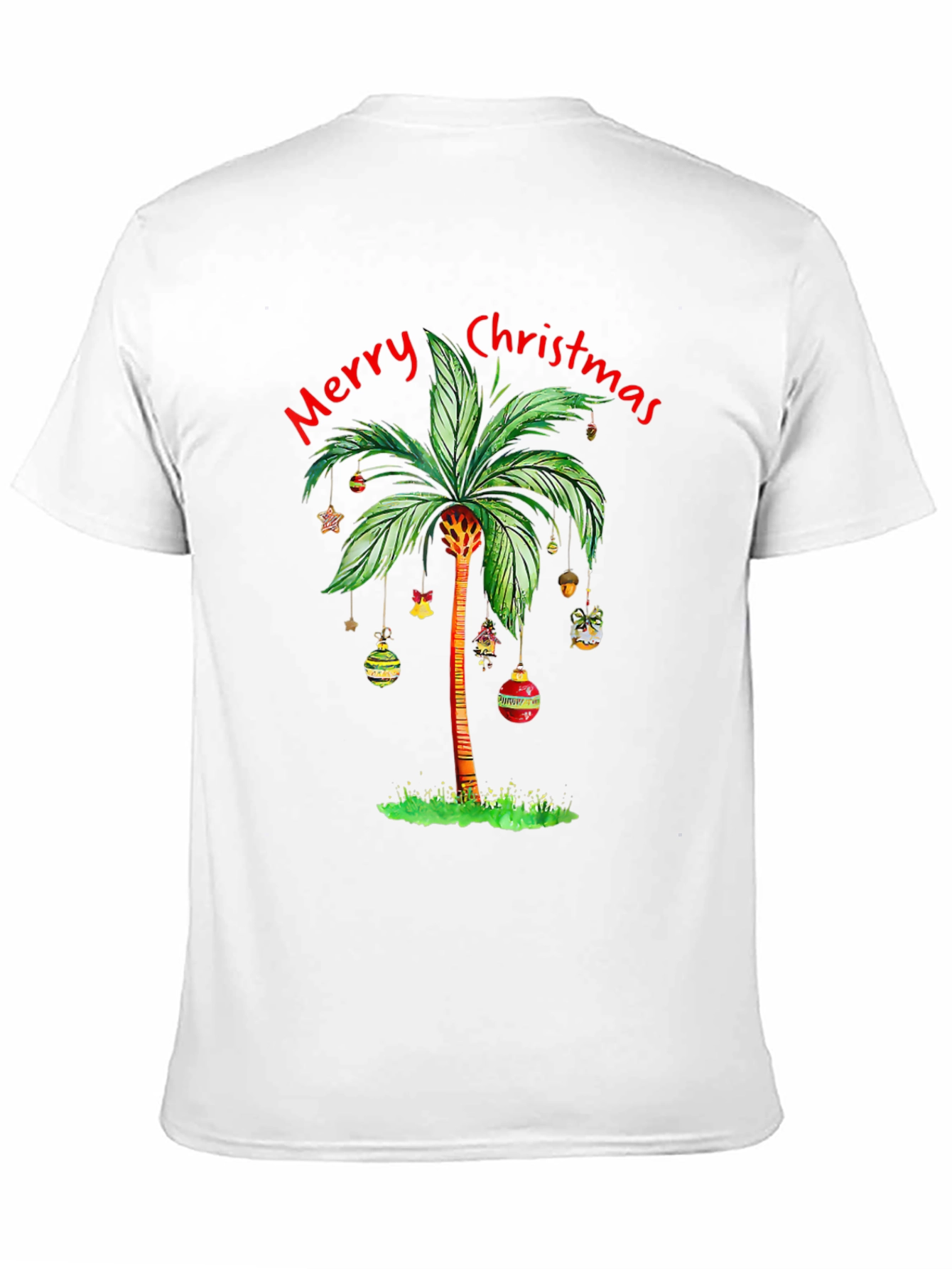 Tropical Christmas Palm Tree T-Shirt
