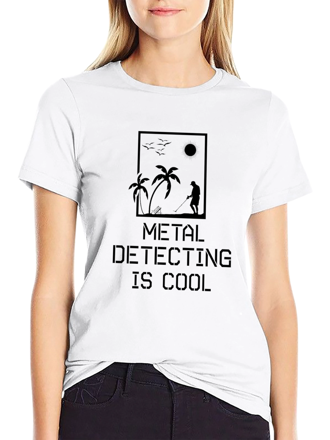 Metal Detecting is Cool Black T-Shirt