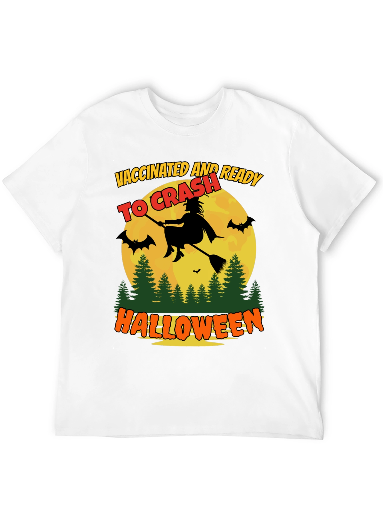 Vaccinated and Ready To Crash Halloween T-Shirt