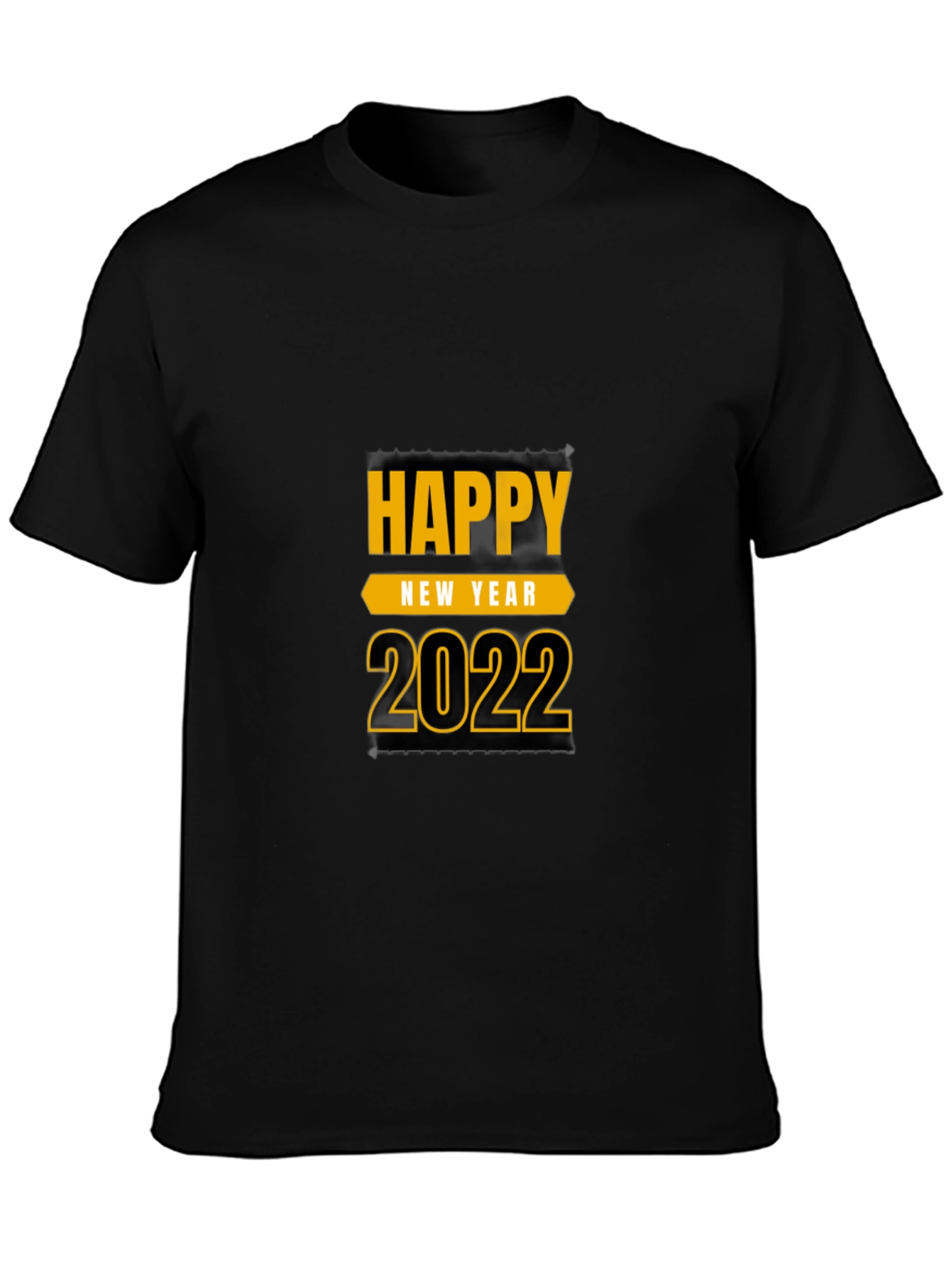 Happy New Year 2022 Black T-Shirt