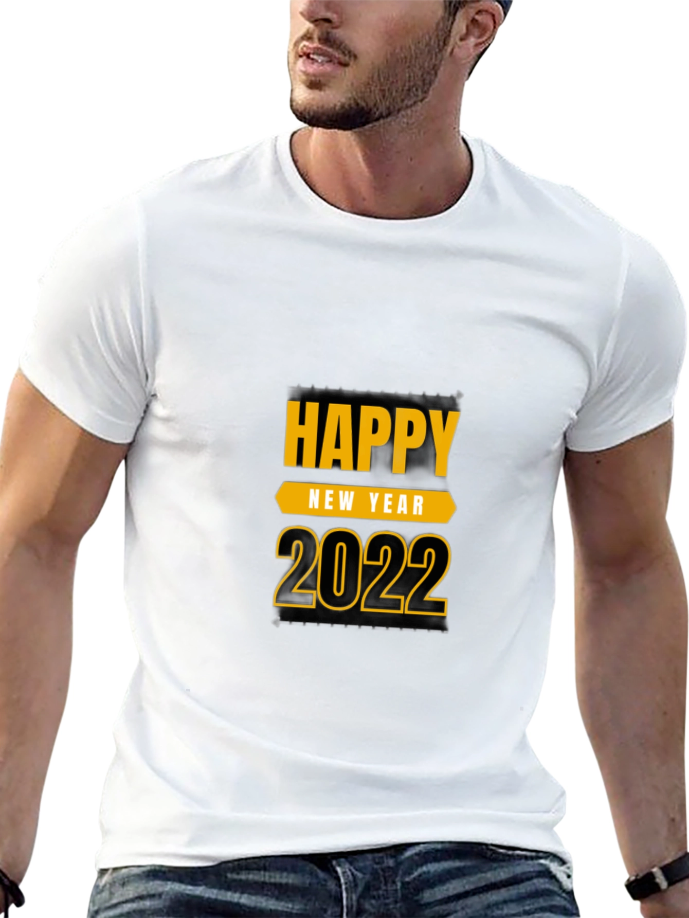 Happy New Year 2022 Black T-Shirt