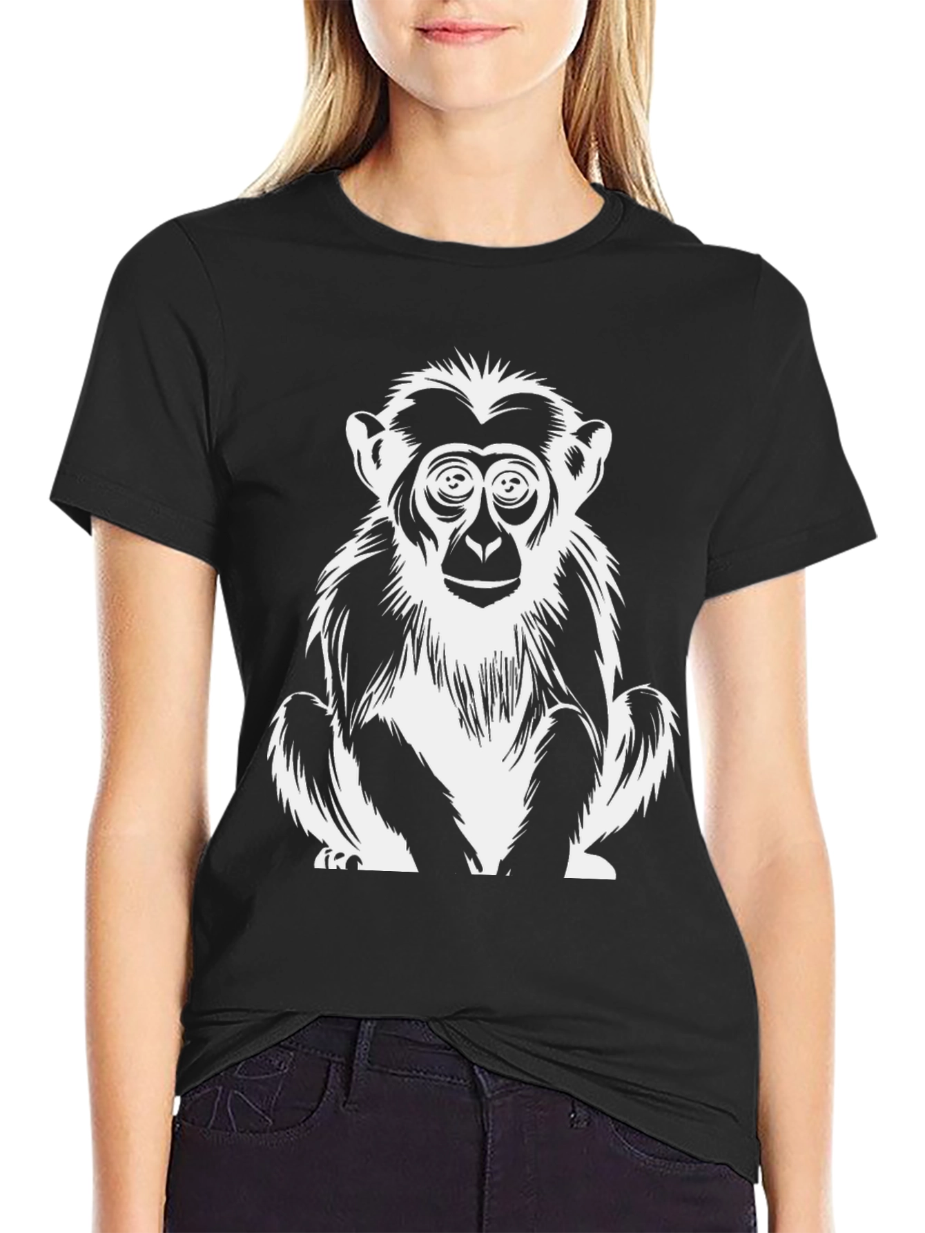 Monkey Graphic T-Shirt - Cool Animal Design