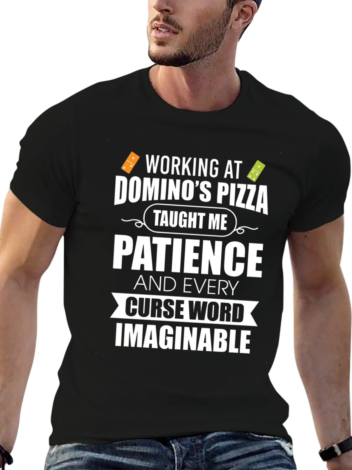 Dominos Pizza Patience Curse Word T-Shirt