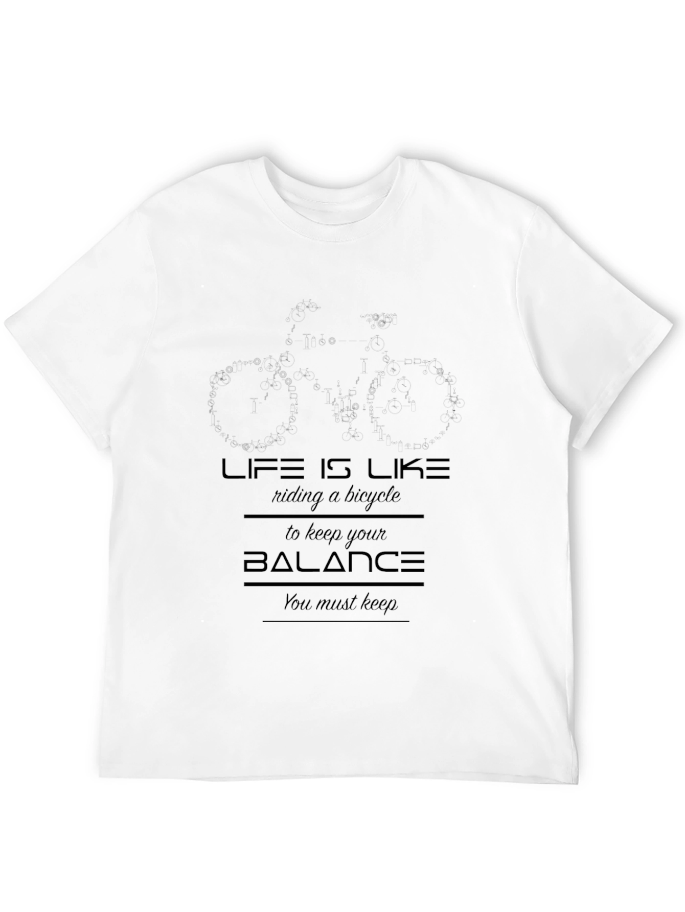 Life is Like Riding a Bicycle T-Shirt