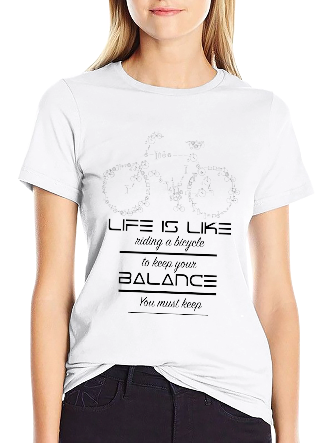 Life is Like Riding a Bicycle T-Shirt