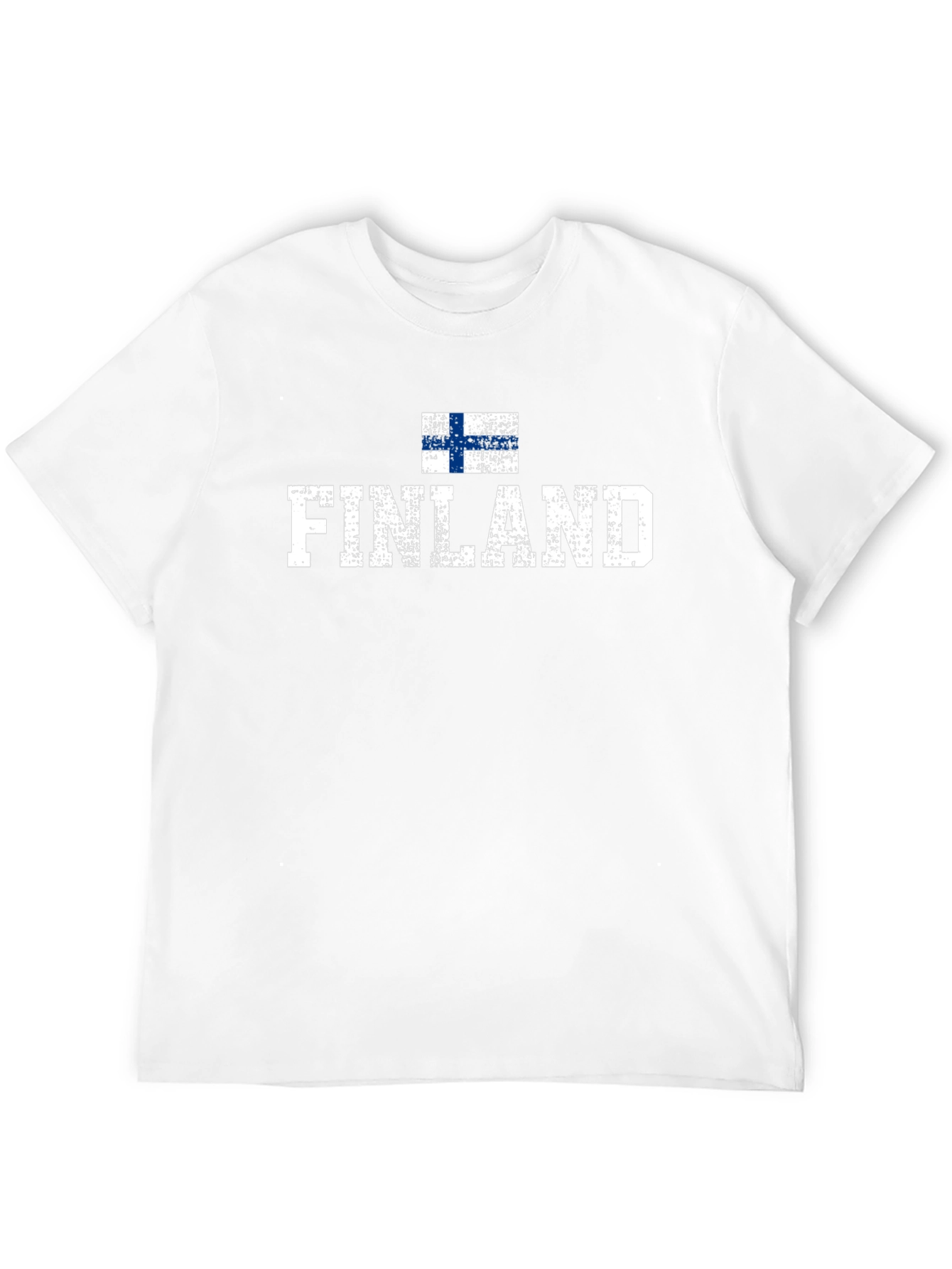 Finland Flag Graphic T-Shirt - Black