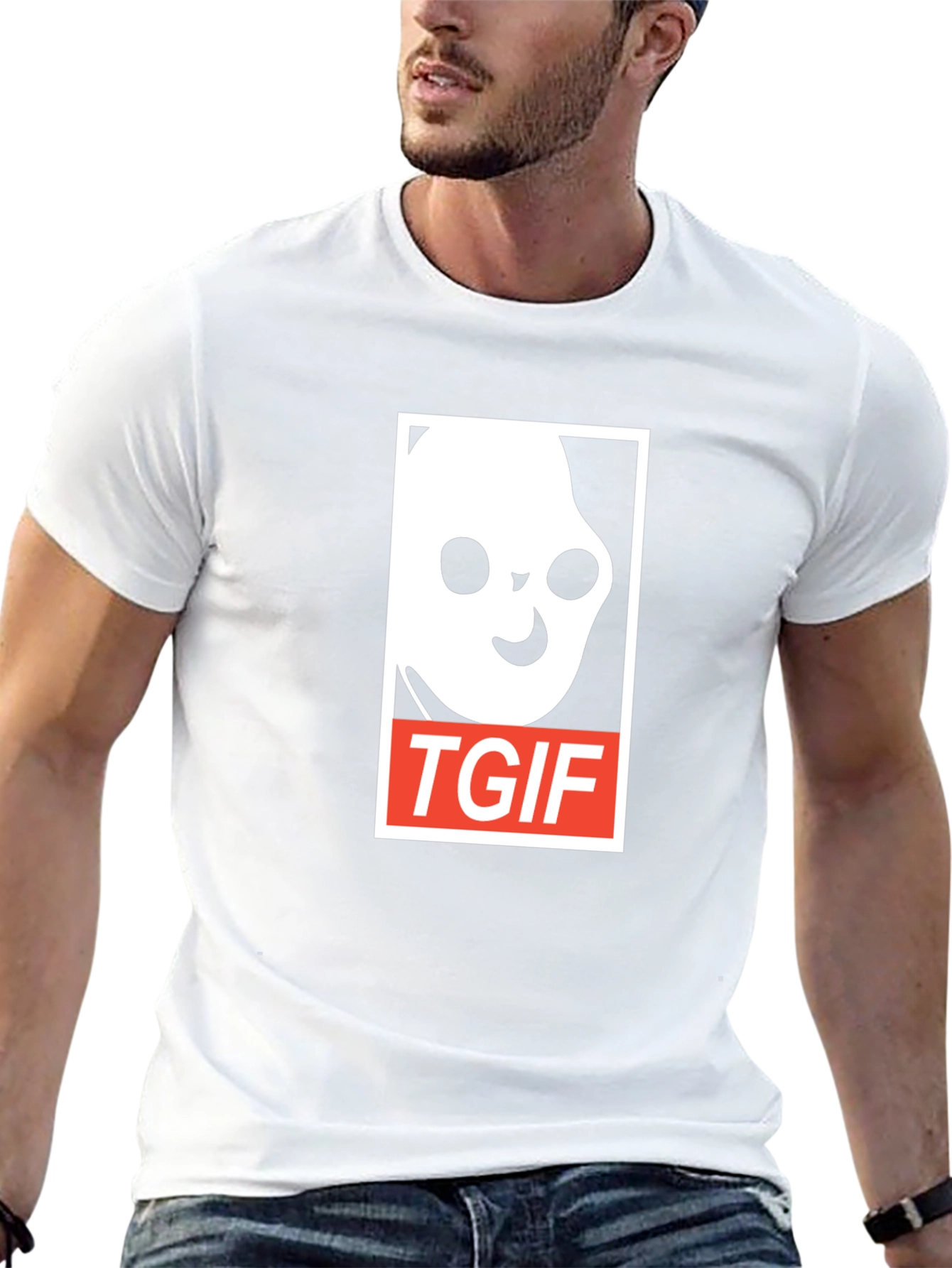 TGIF Ghost Graphic Tee - Soft Cotton Blend
