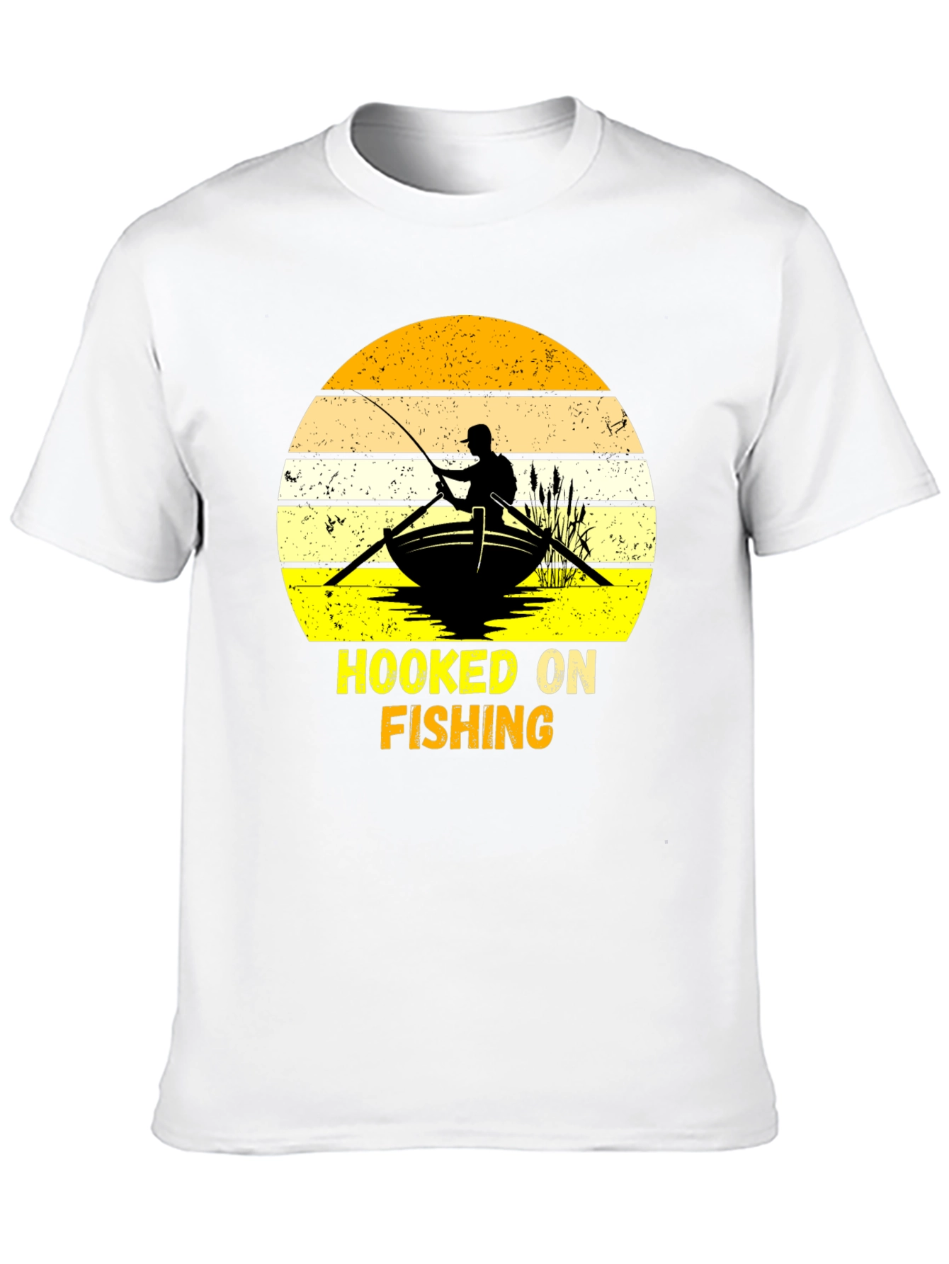Hooked On Fishing Graphic T-Shirt