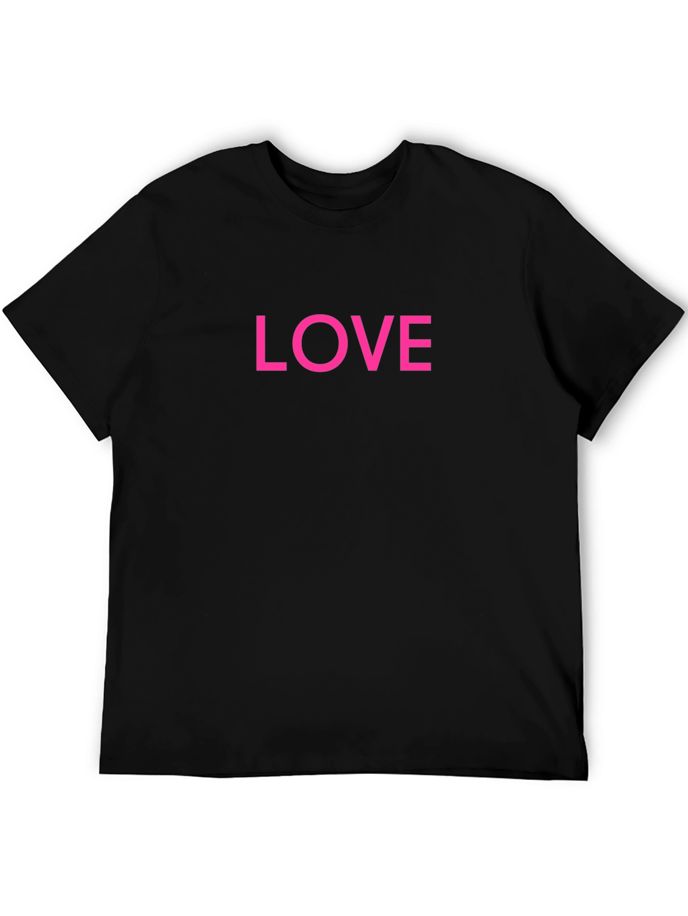 Love Graphic Tee - Classic Black Cotton Shirt