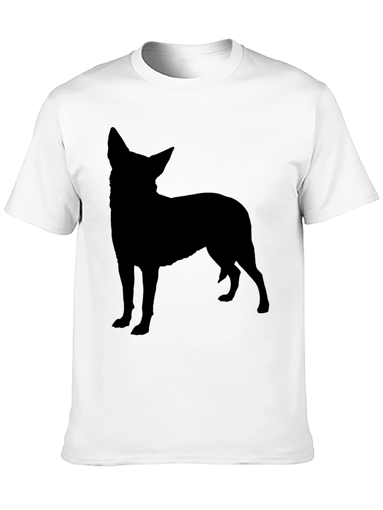 Dog Silhouette Black T-Shirt