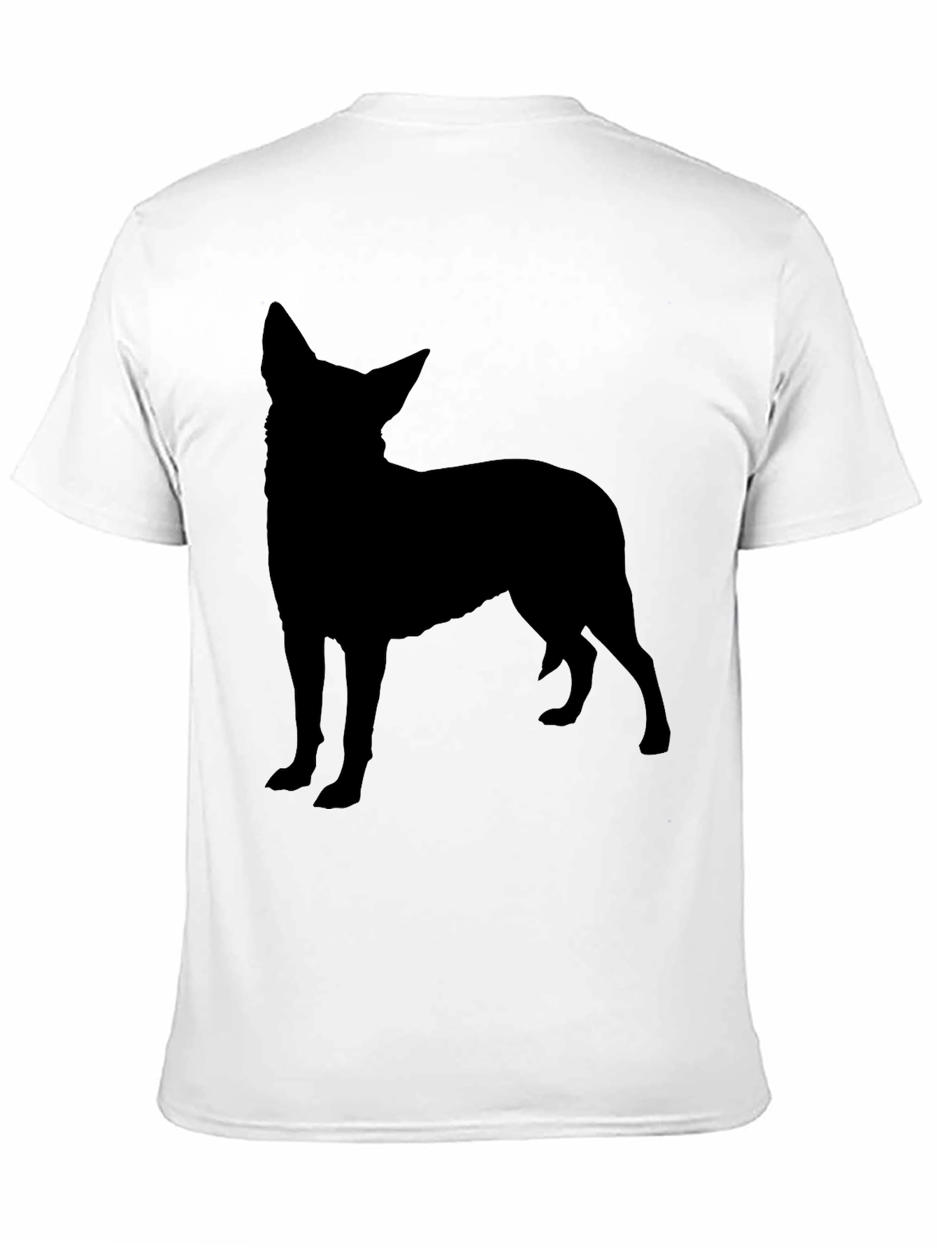 Dog Silhouette Black T-Shirt