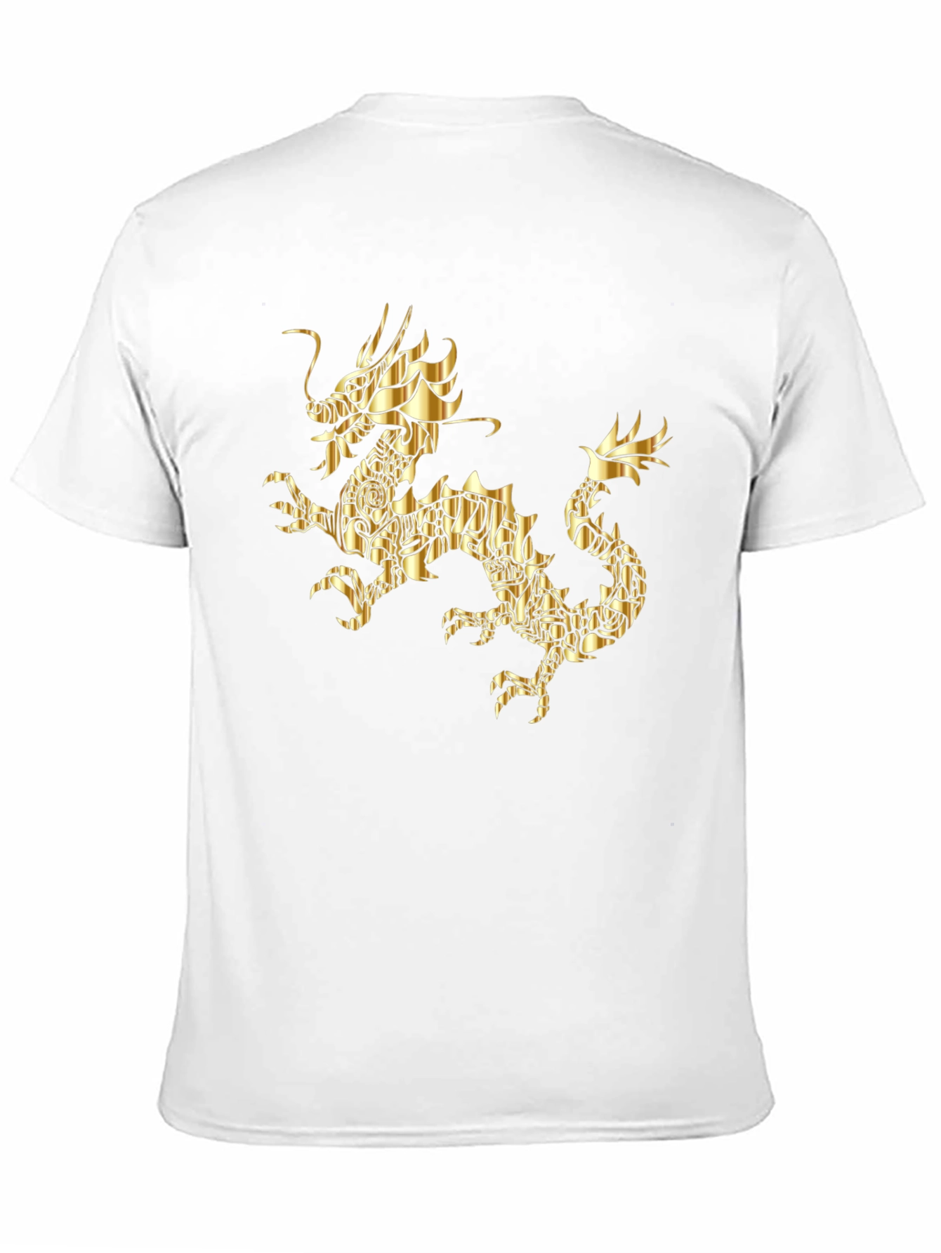 Golden Dragon Graphic Black T-Shirt
