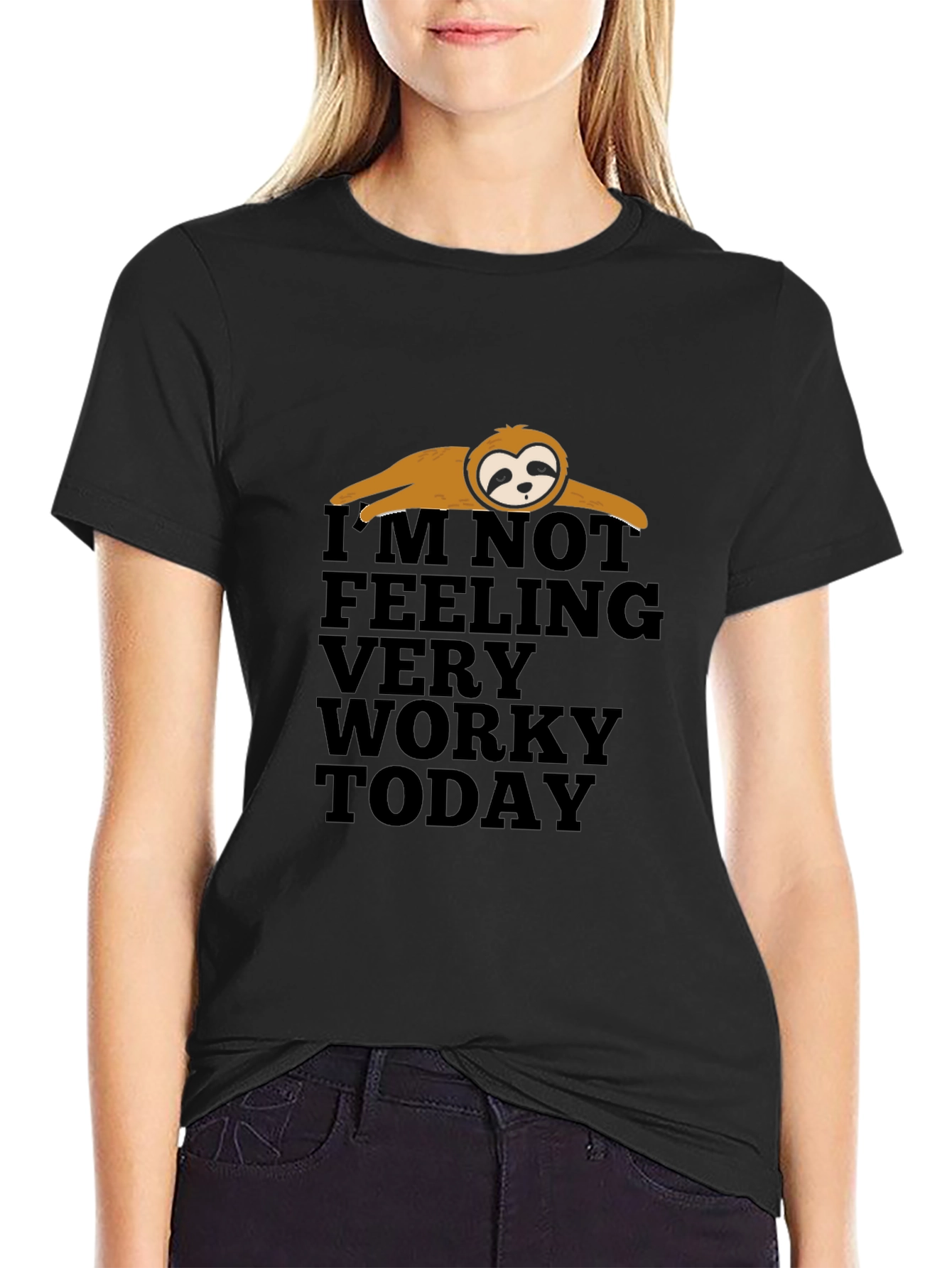 Lazy Sloth Funny Graphic T-Shirt