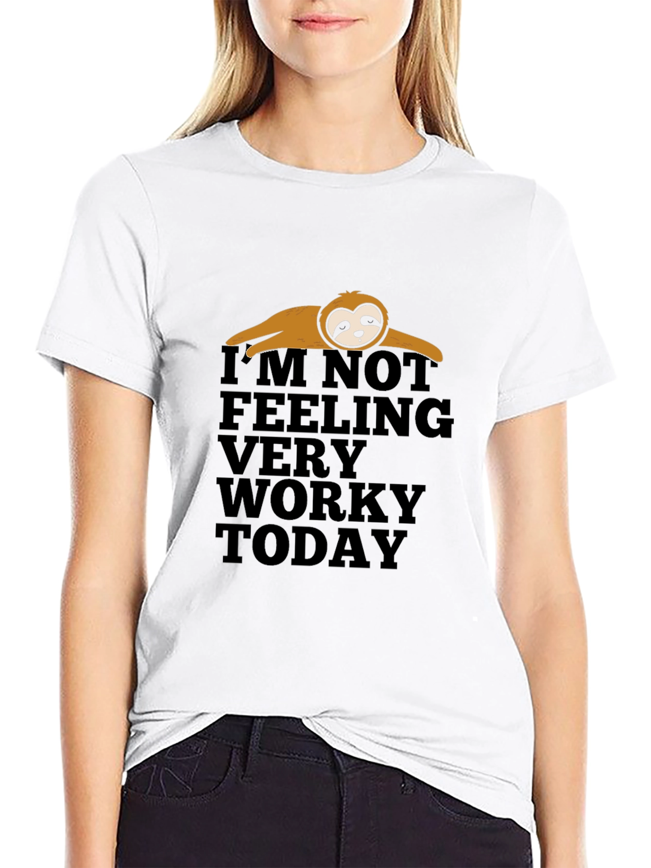 Lazy Sloth Funny Graphic T-Shirt