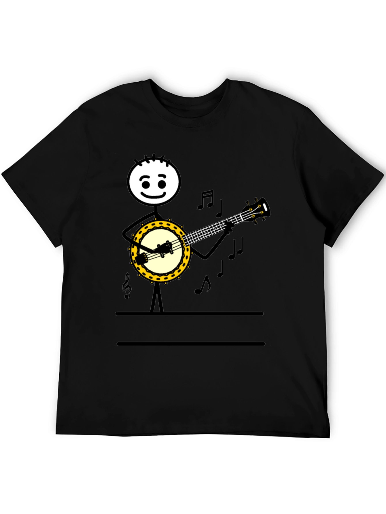 Banjo Player Graphic Tee - Musicians Humor T-Shirt